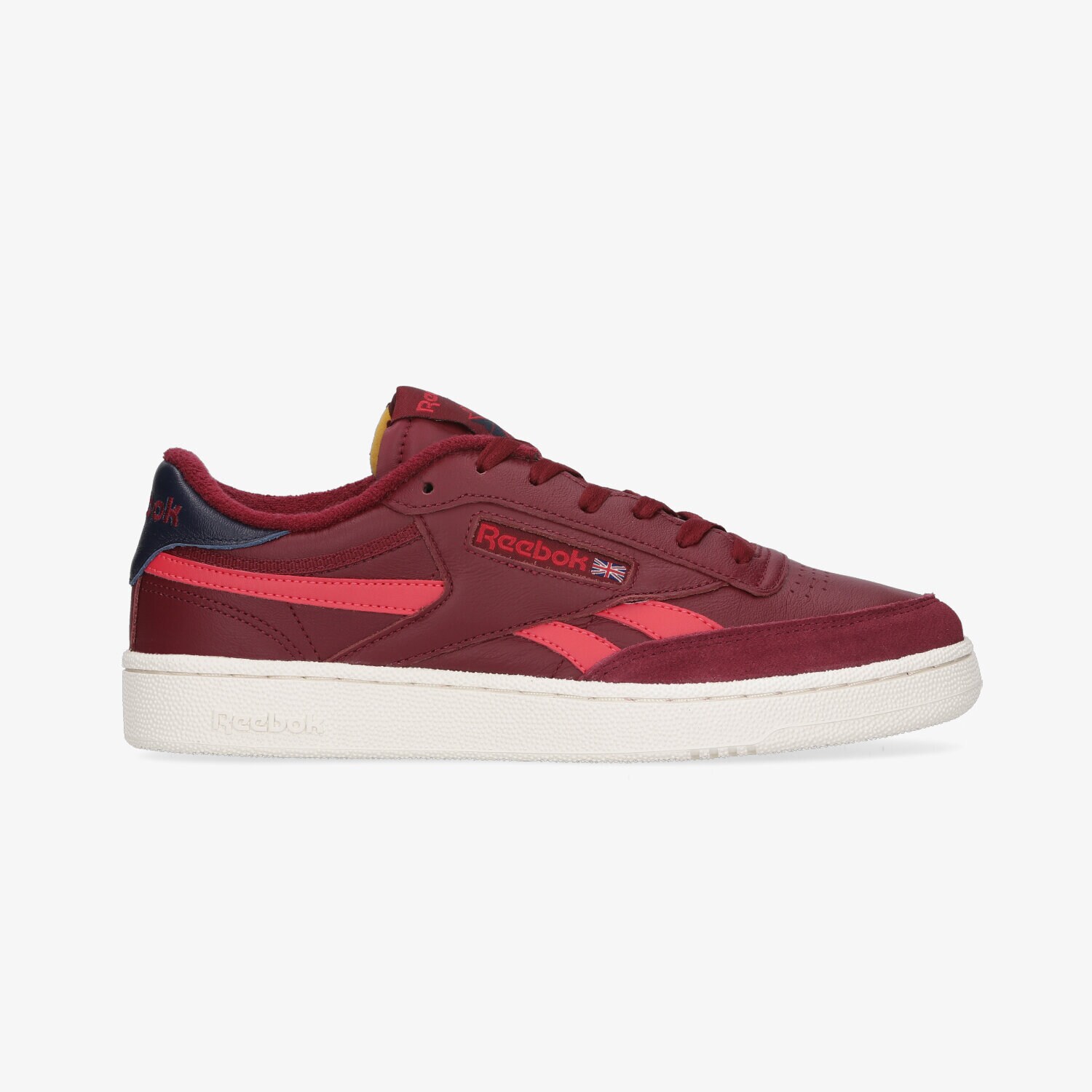 Buty sneakersy męskie REEBOK CLUB C REVENGE G55073 BORDOWY