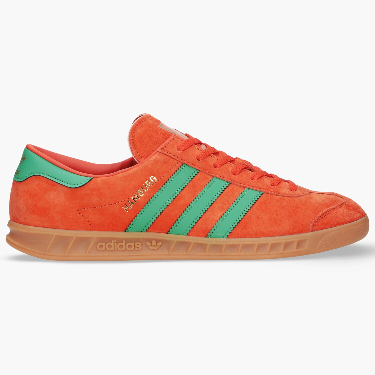 Buty sneakersy męskie ADIDAS HAMBURG H00447 POMARAŃCZOWY