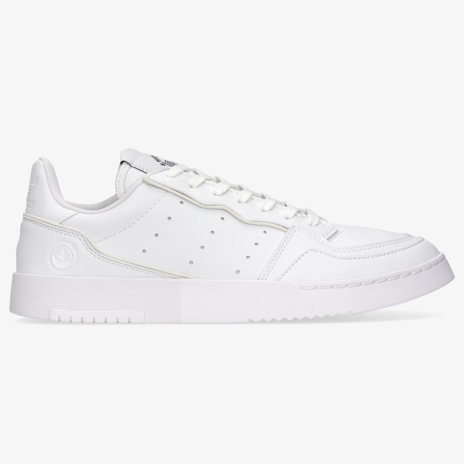 Buty sneakersy męskie ADIDAS SUPERCOURT VEGAN H05734 BIAŁY