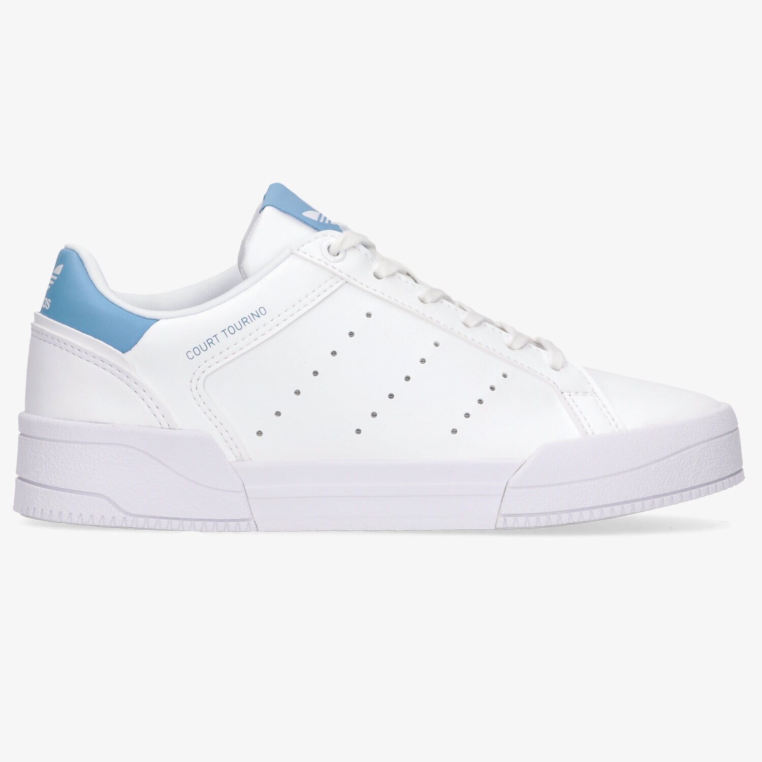 Buty sneakersy dla dzieci ADIDAS COURT TOURINO J H00763 BIAŁY