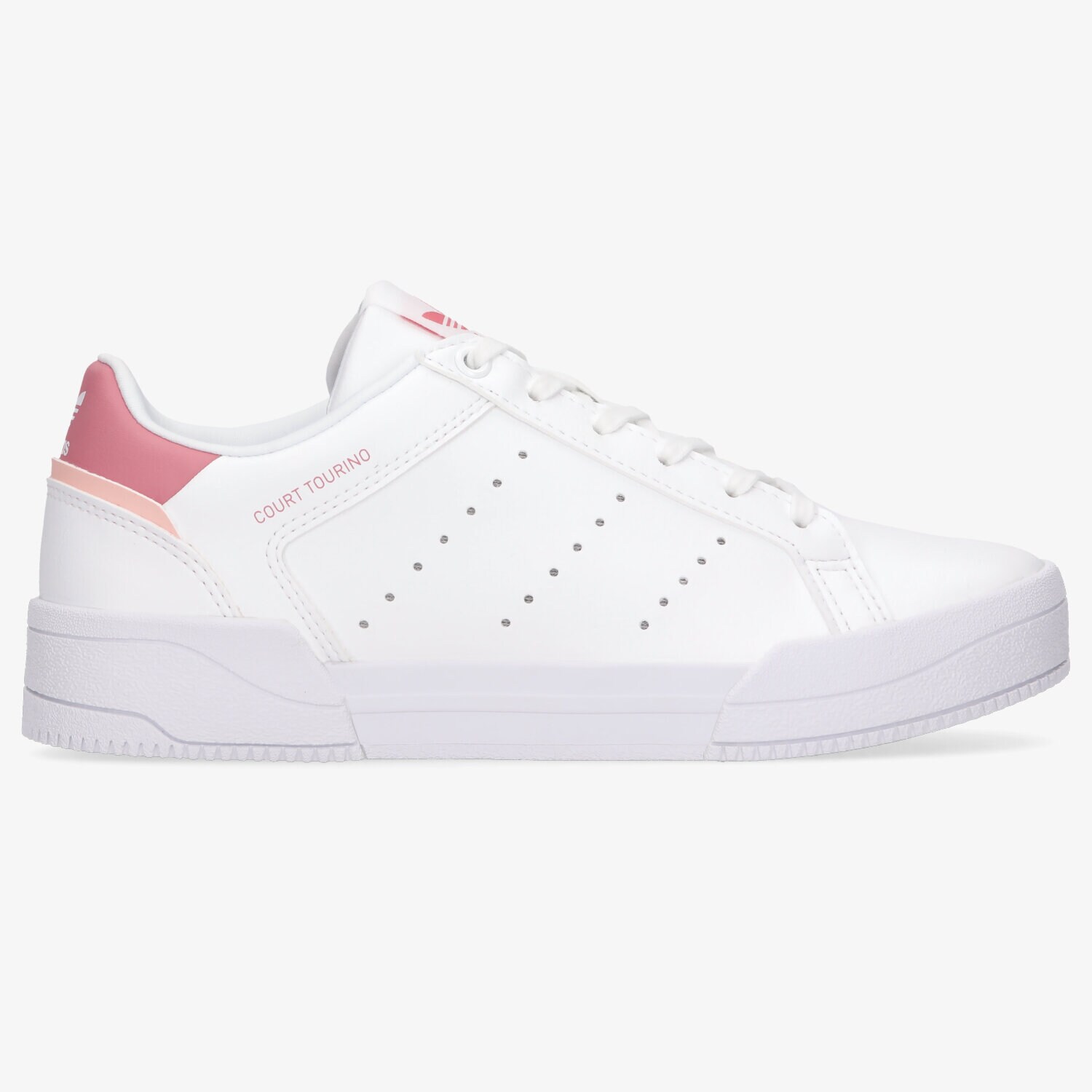 Buty sneakersy dla dzieci ADIDAS COURT TOURINO J H00765 BIAŁY