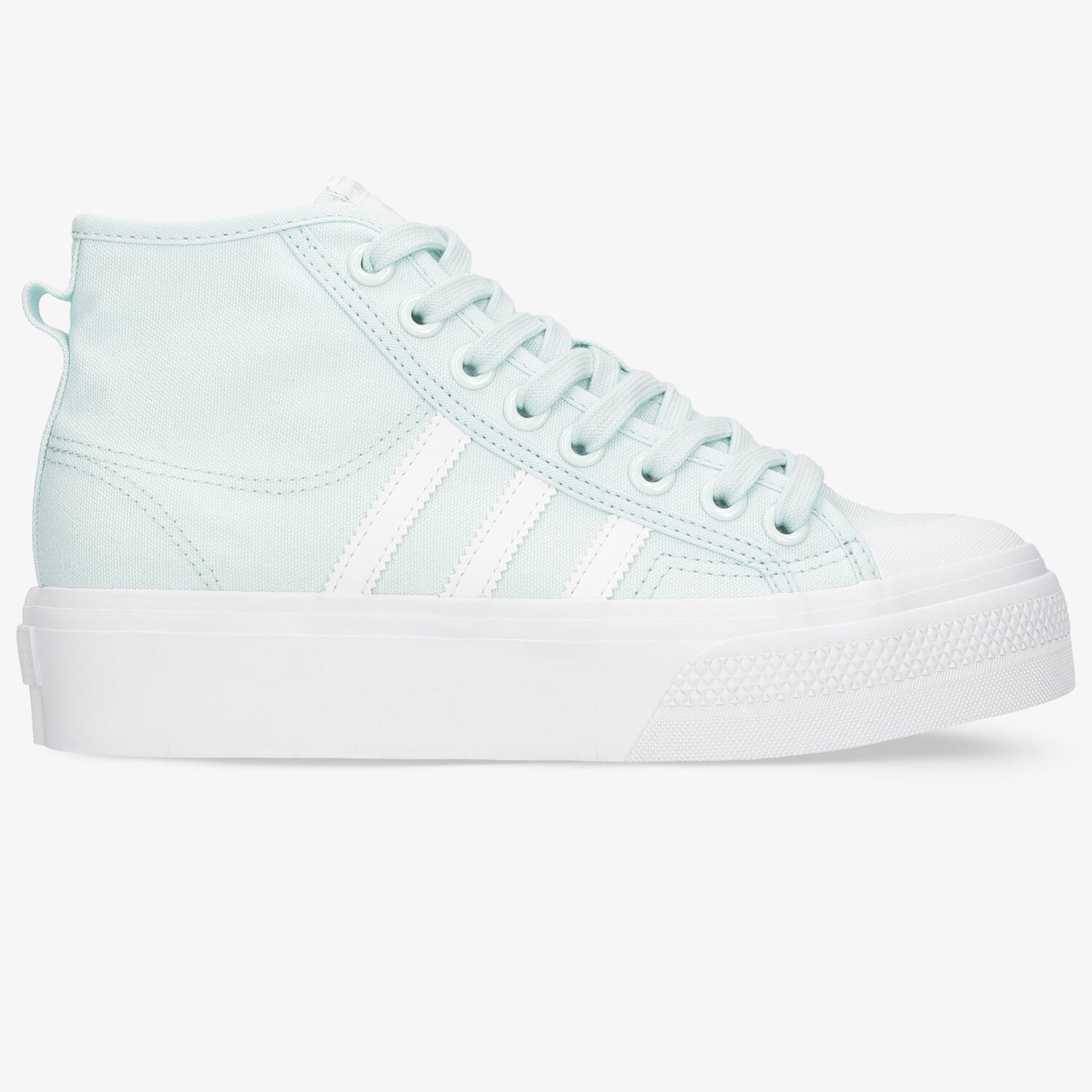 Damskie trampki, tenisówki ADIDAS NIZZA PLATFORM MID W H02700 NIEBIESKI