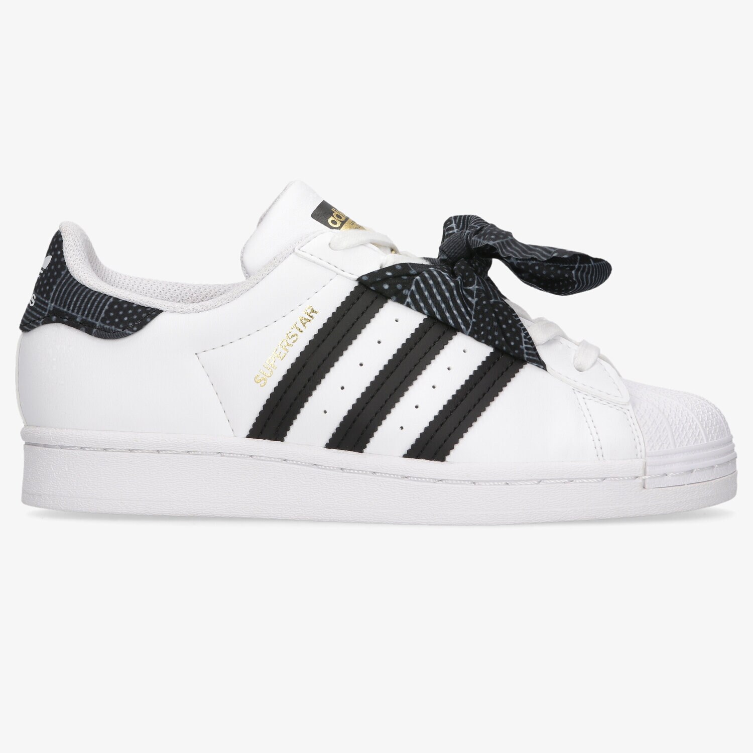 Buty sneakersy dla dzieci ADIDAS SUPERSTARJ Q47378 BIAŁY