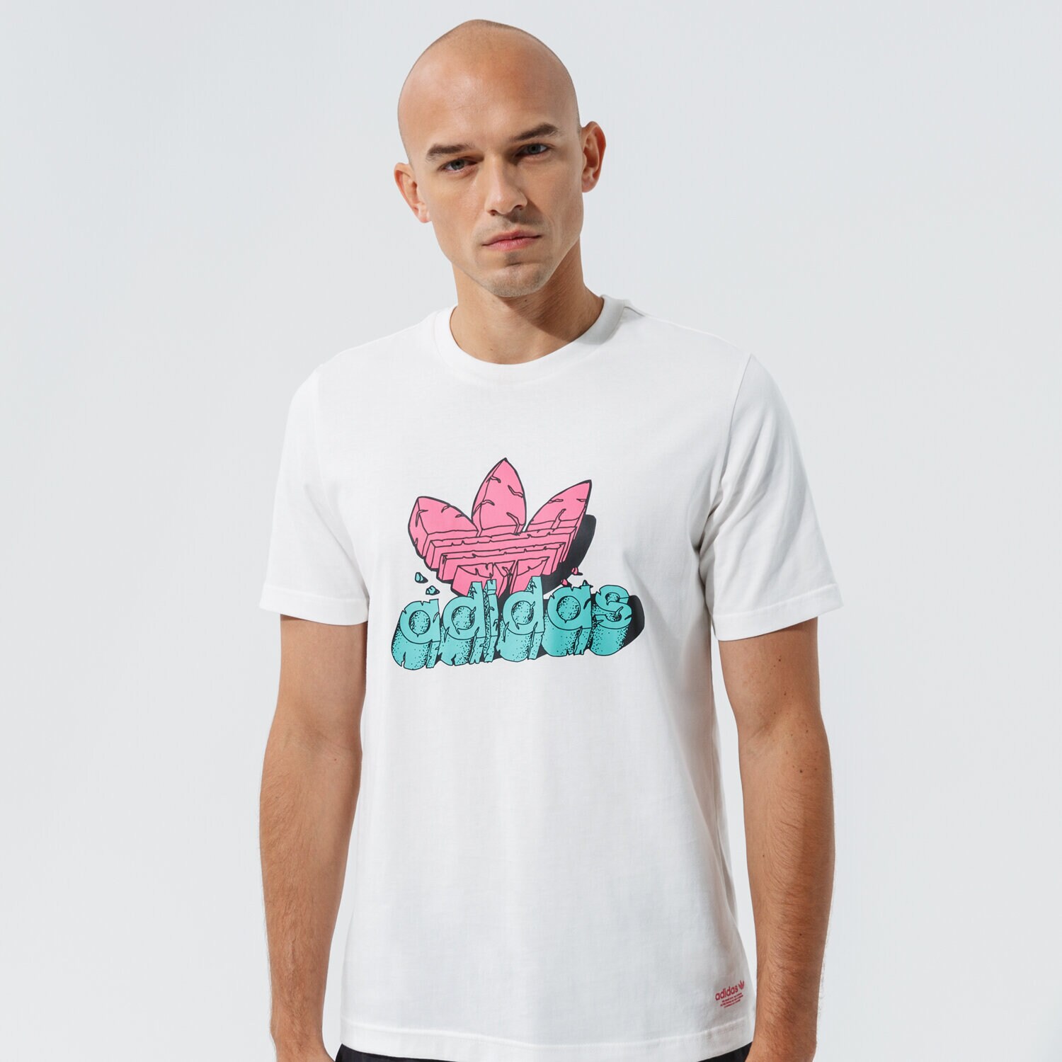 Koszulka, t-shirt sportowy męski ADIDAS T-SHIRT 5 AS TEE H13481 BIAŁY