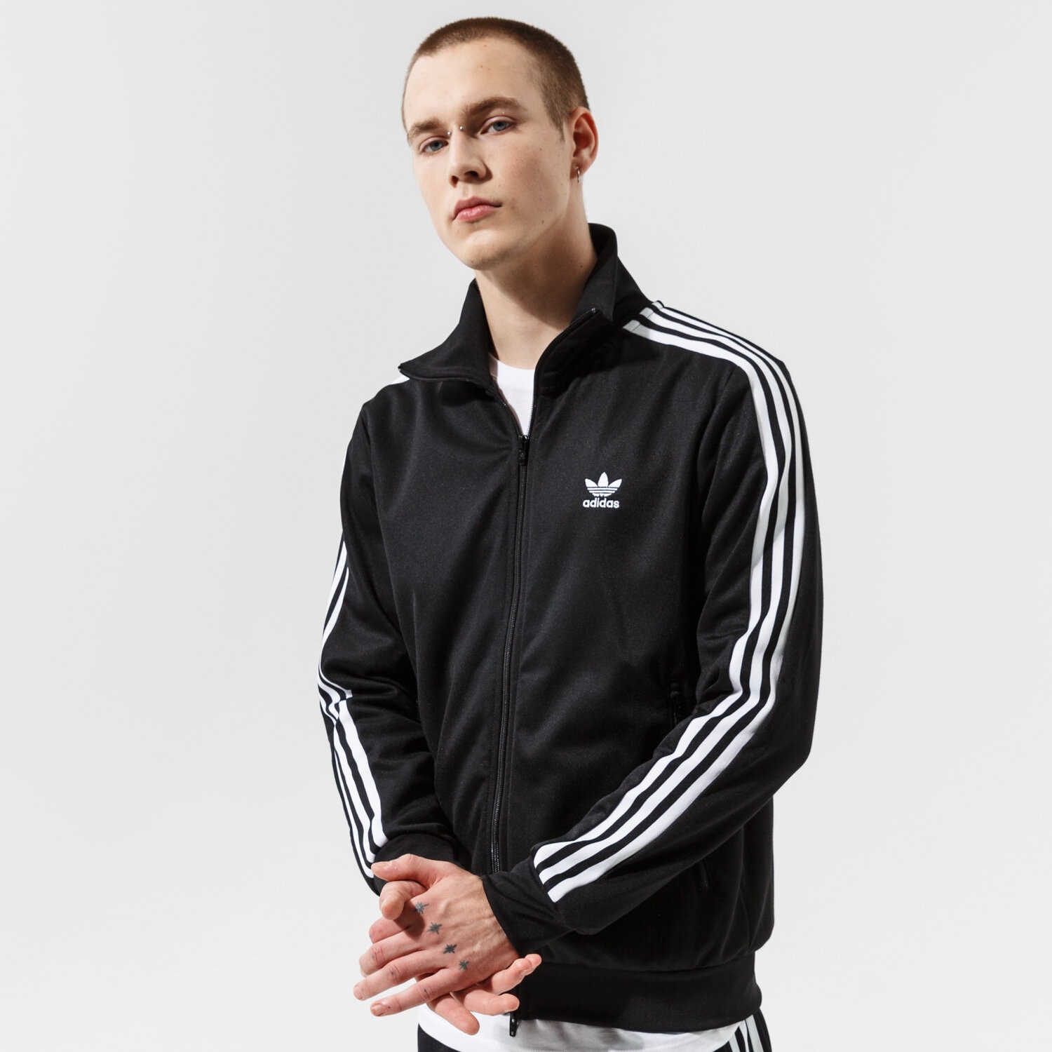 Bluza męska ADIDAS BLUZA ROZPINANA BECKENBAUER TT H09112 CZARNY