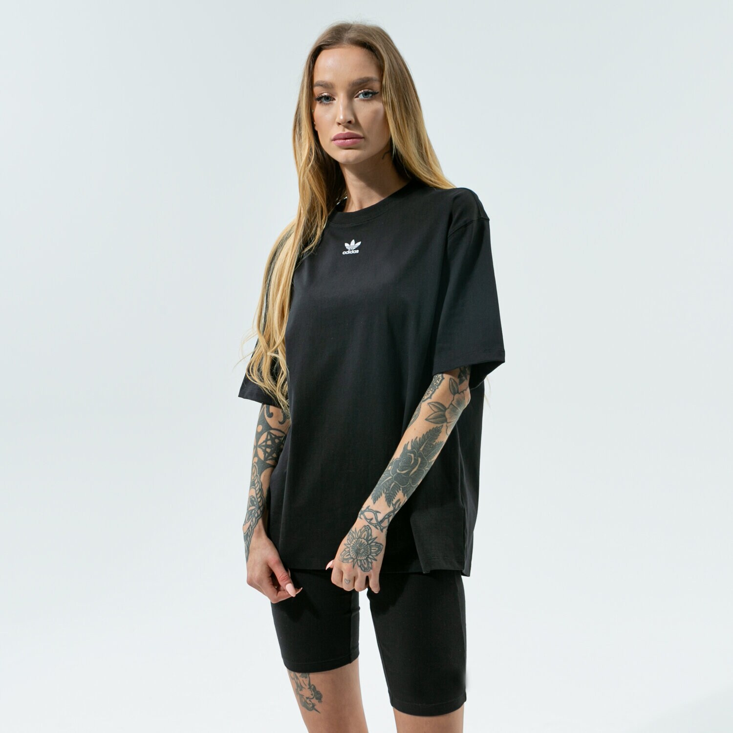 Koszulka, t-shirt damski ADIDAS T-SHIRT TEE H06649 CZARNY