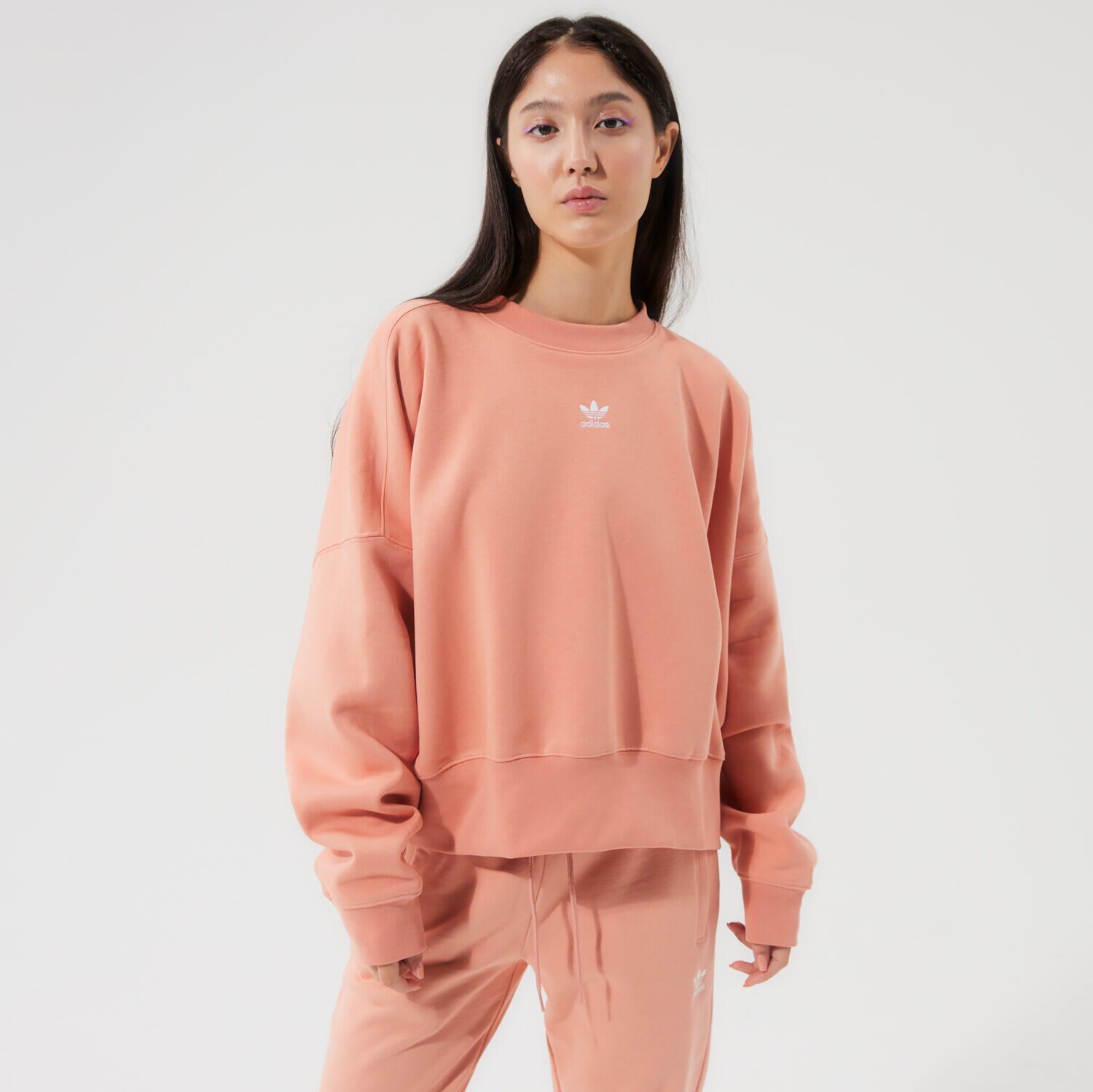 Bluza damska ADIDAS BLUZA SWEATSHIRT H06659 RÓŻOWY