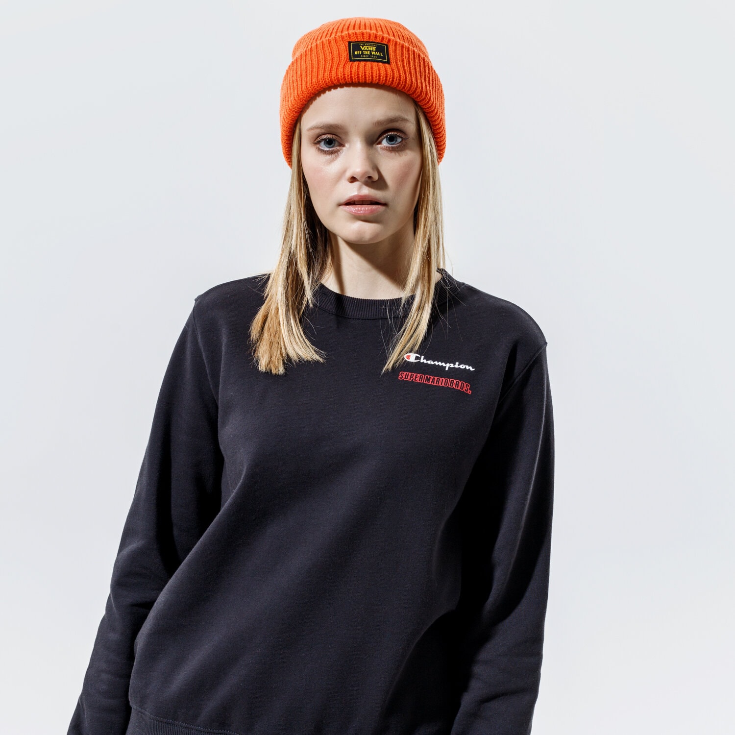 Bluza damska CHAMPION BLUZA CREWNECK SWEATSHIRT 114712KK001 CZARNY