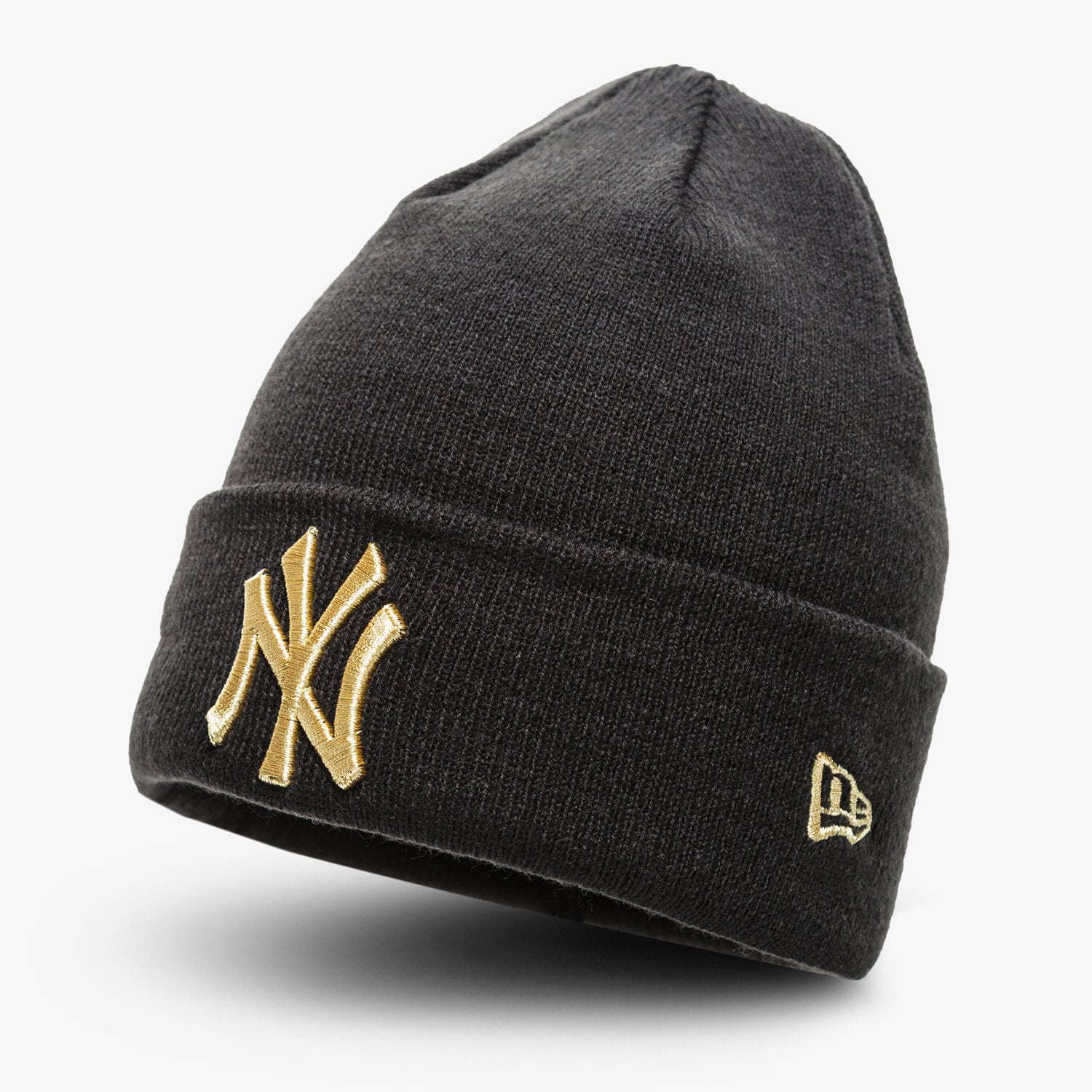 Czapka zimowa dla dzieci NEW ERA CZAPKA ZIMOWA ESS KNIT NEYYAN BLKGLD 12711130 CZARNY