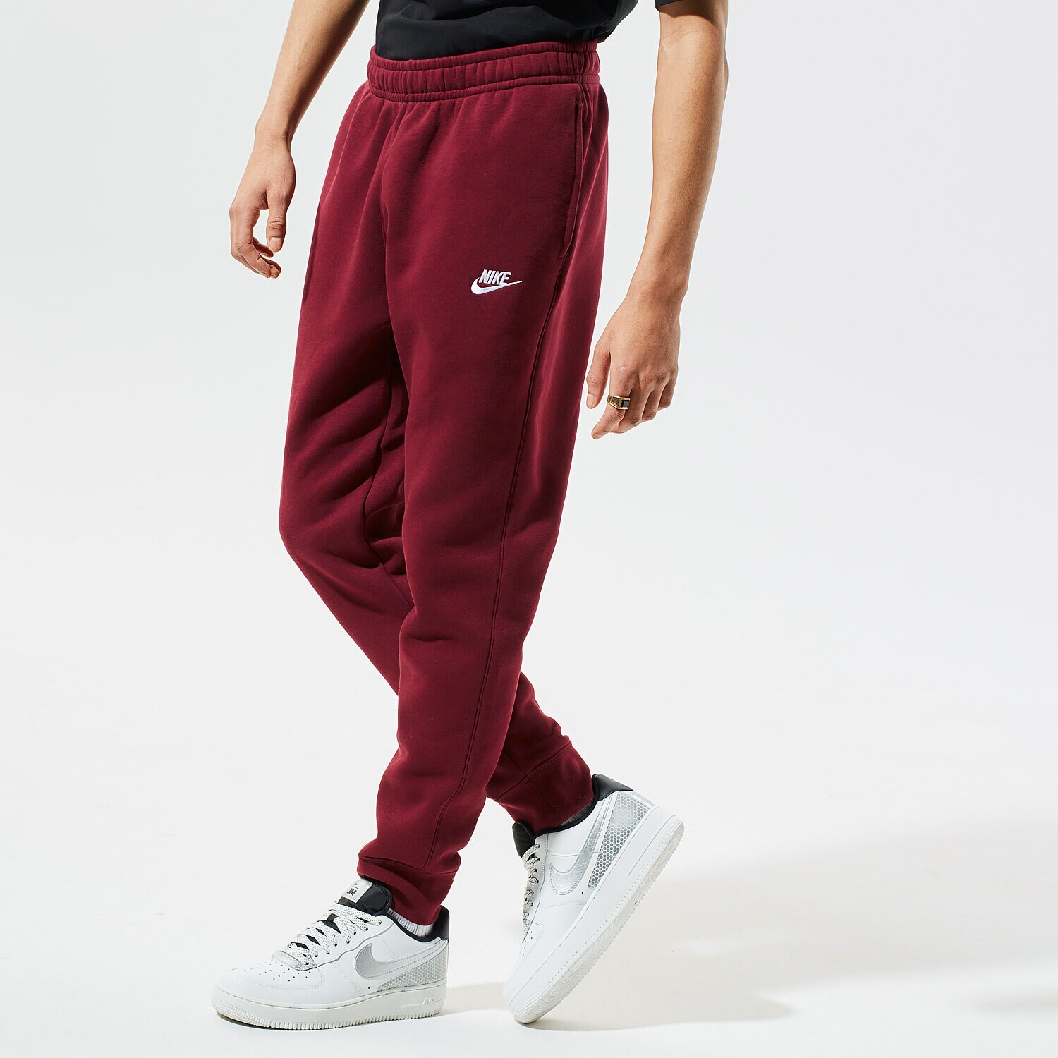 Spodnie sportowe męskie NIKE SPODNIE SPORTSWEAR CLUB FLEECE BV2671-638 BORDOWY
