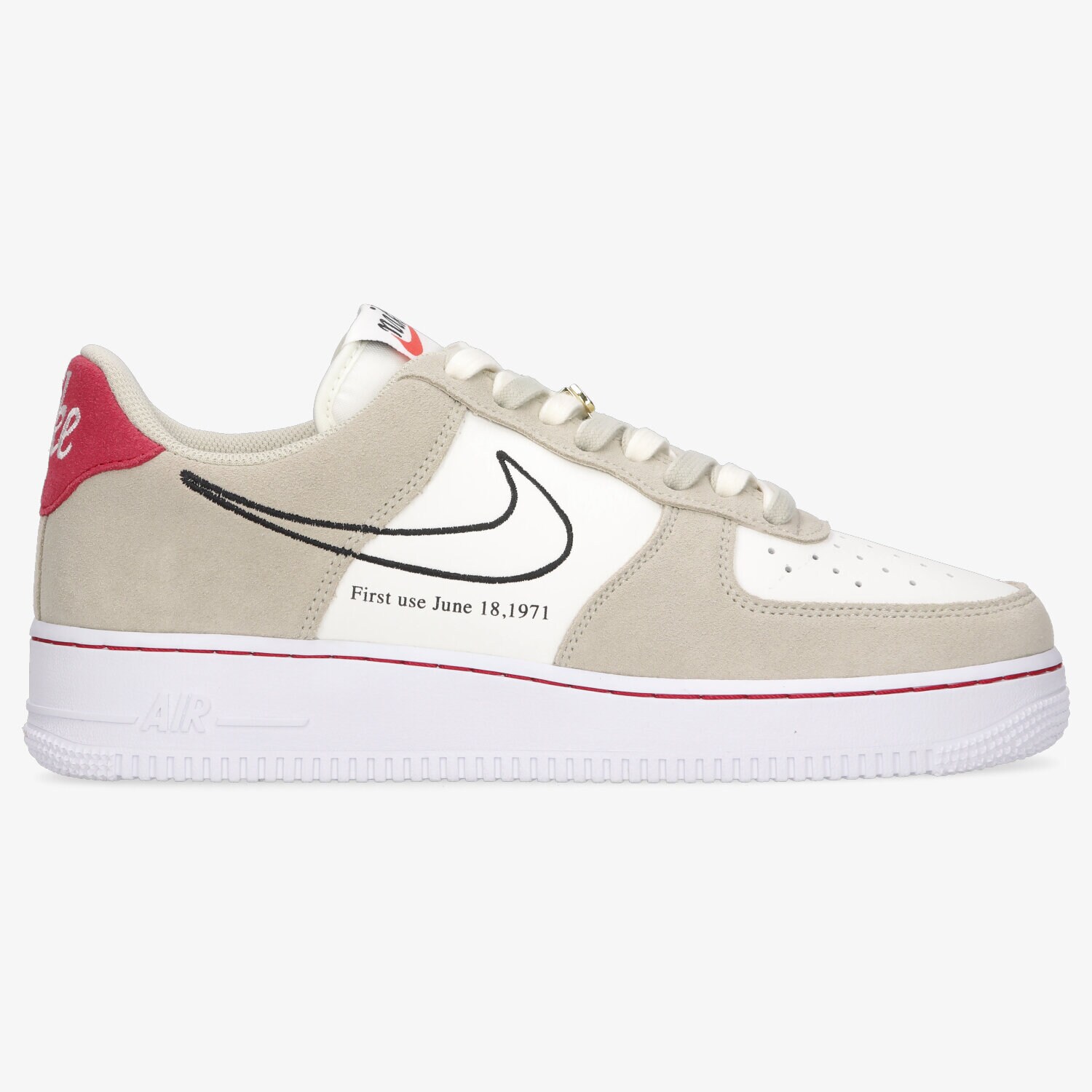 Buty sneakersy męskie NIKE AIR FORCE 1 '07 LV8 DB3597-100 BIAŁY
