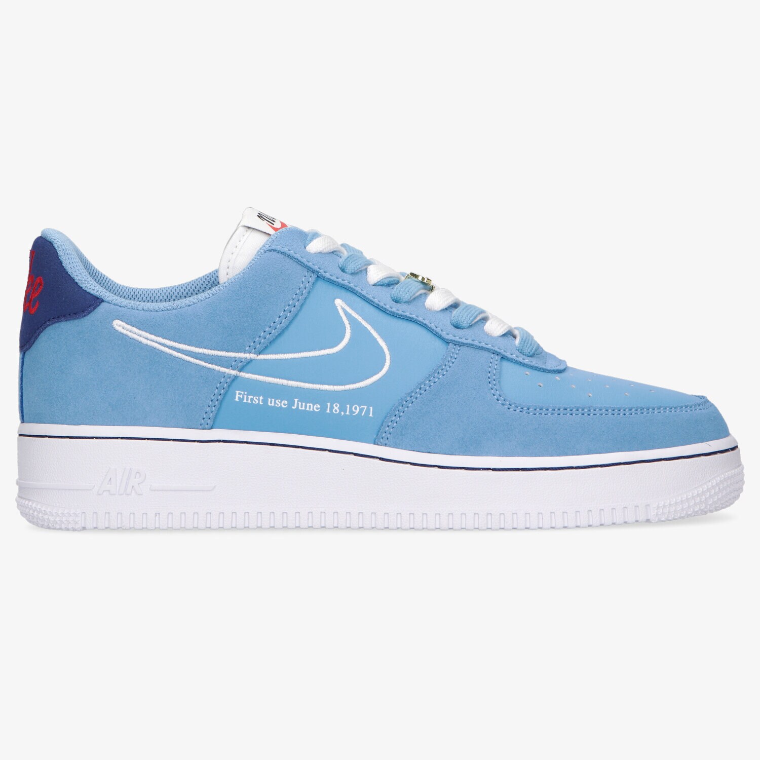 Buty sneakersy męskie NIKE AIR FORCE 1 '07 LV8 DB3597-400 NIEBIESKI