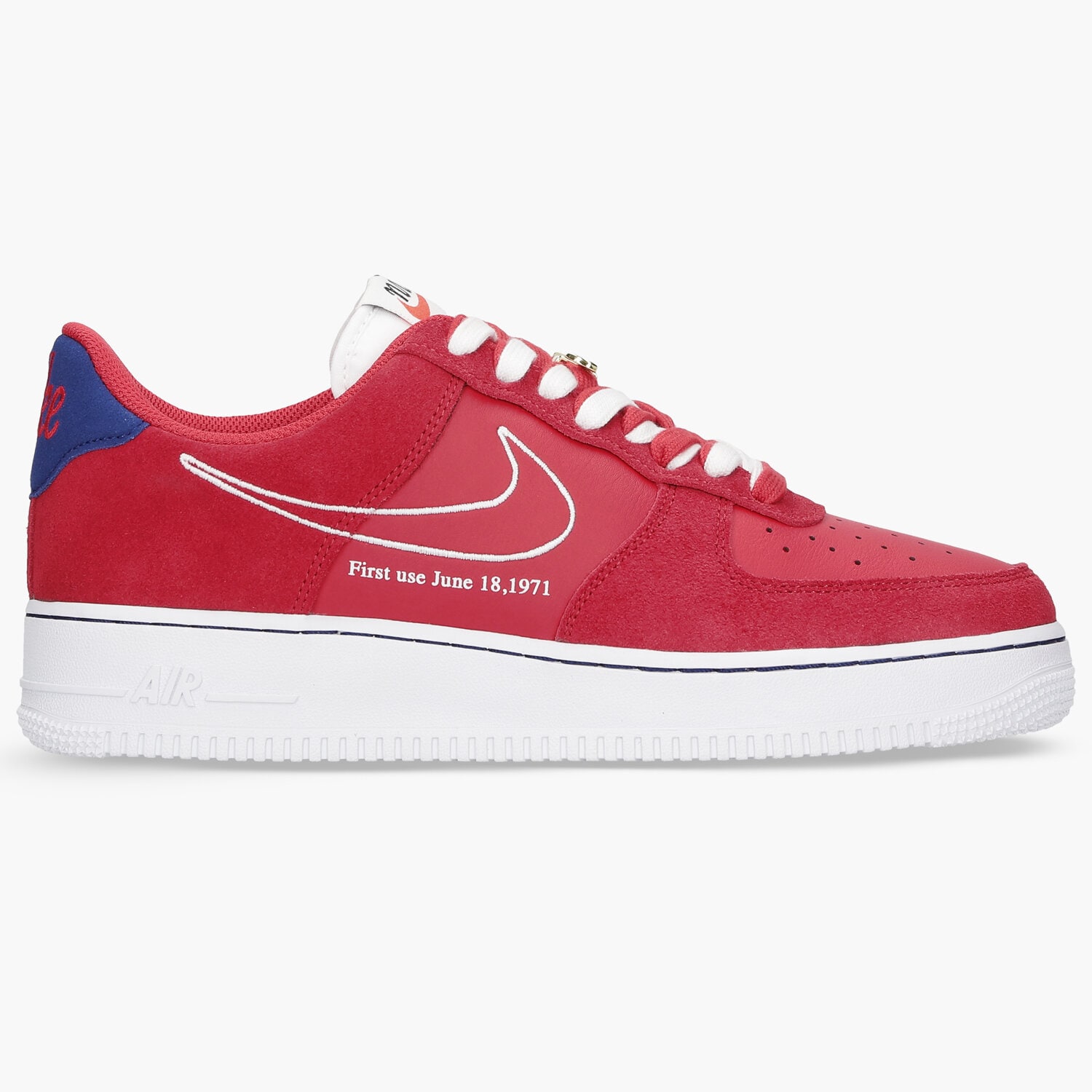 Buty sneakersy męskie NIKE AIR FORCE 1 '07 LV8 DB3597-600 CZERWONY