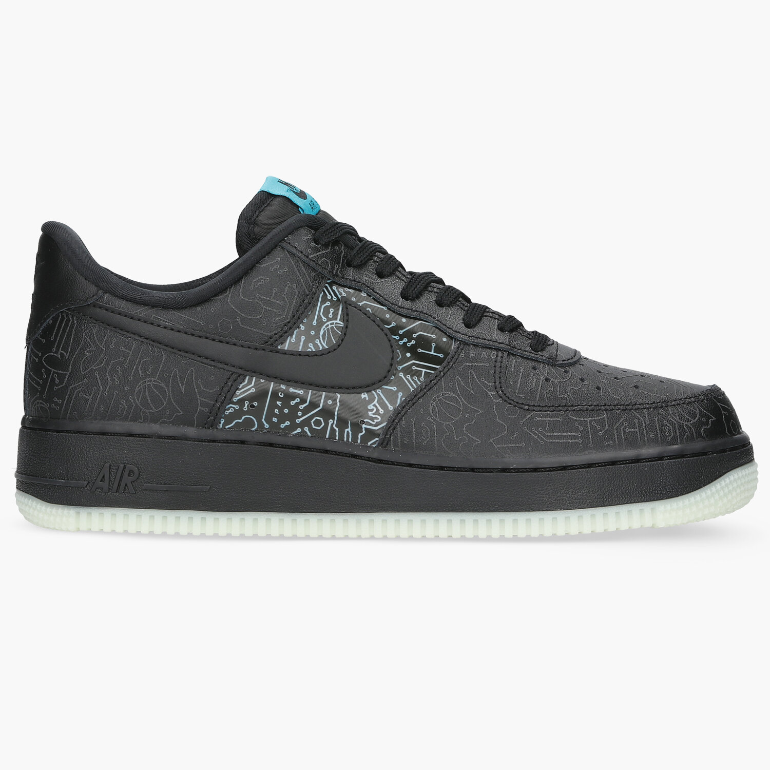 Buty sneakersy męskie NIKE AIR FORCE 1 '07 DH5354-001 CZARNY