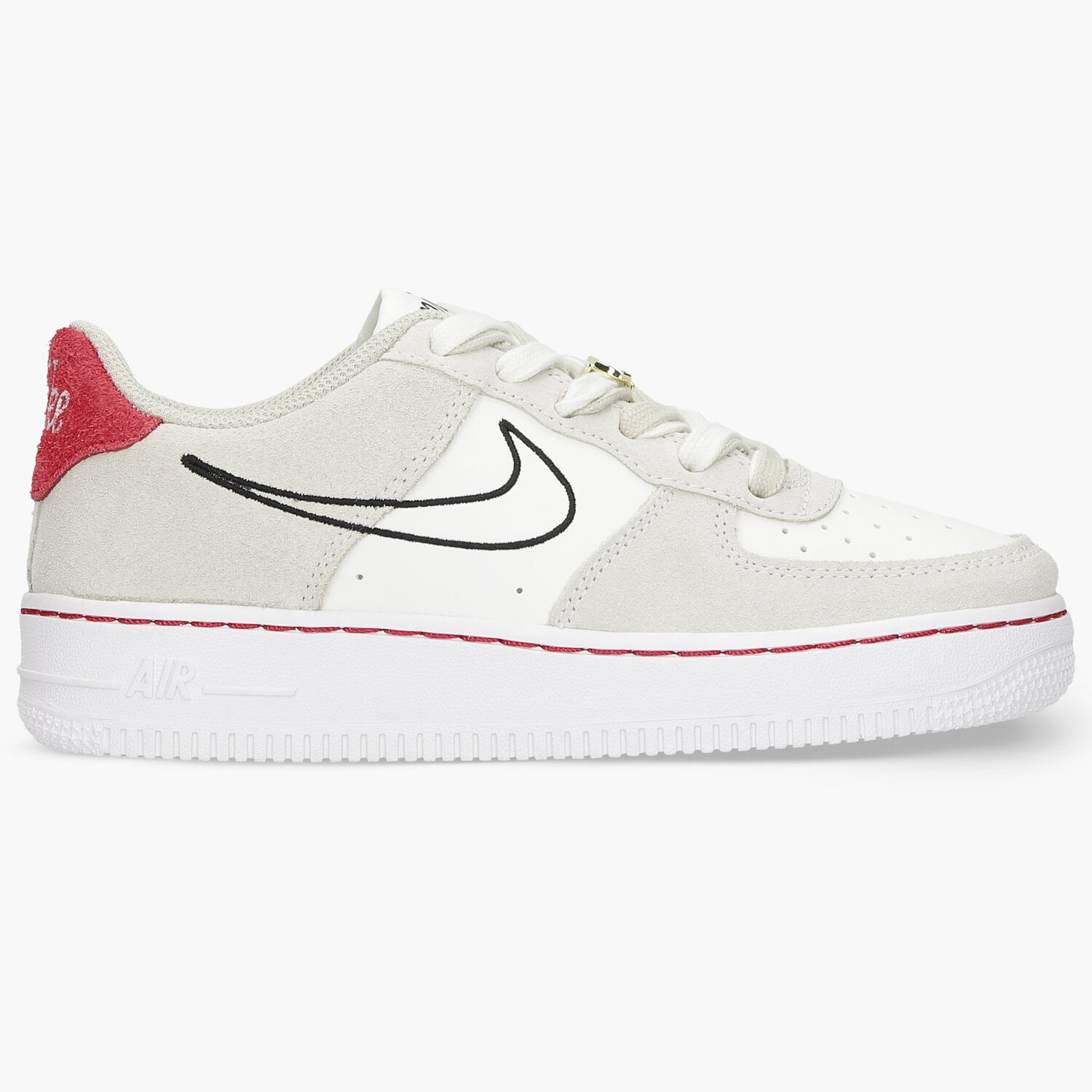 Buty sneakersy dla dzieci NIKE AIR FORCE 1 LV8 S50 DB1561-100 BEŻOWY