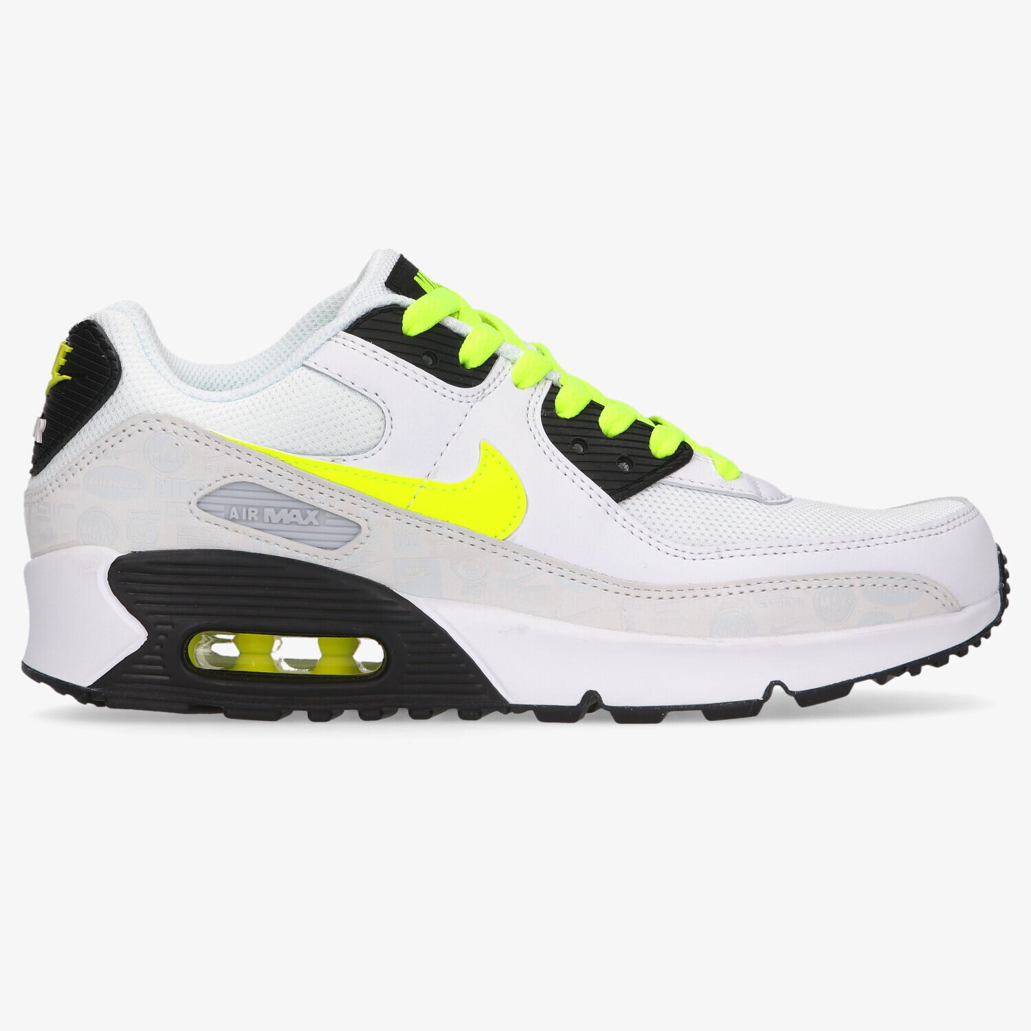 Buty sneakersy dla dzieci NIKE AIR MAX 90 LTR CD6864-112 SZARY