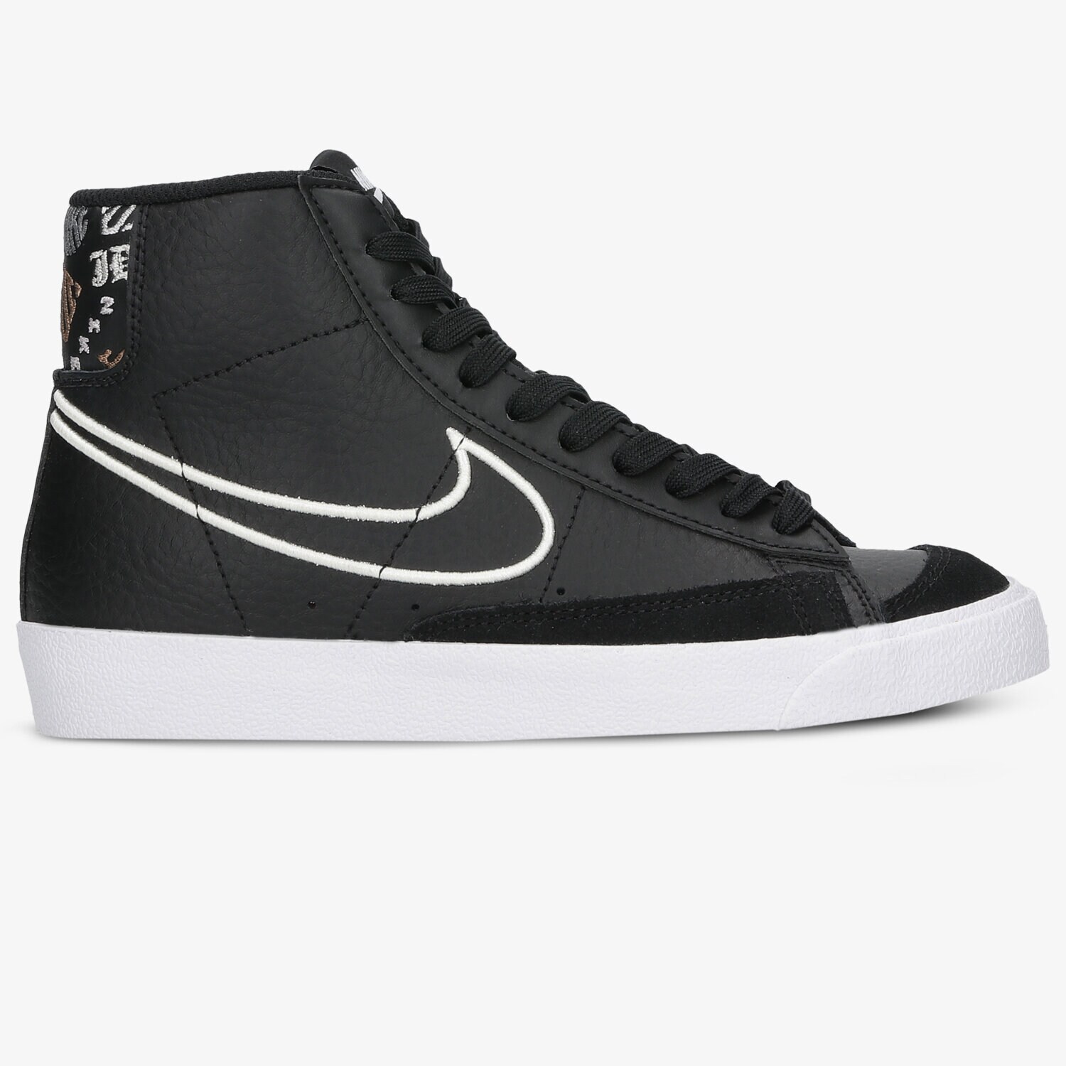 Buty sneakersy dla dzieci NIKE BLAZER MID '77 SE DJ0265-001 CZARNY
