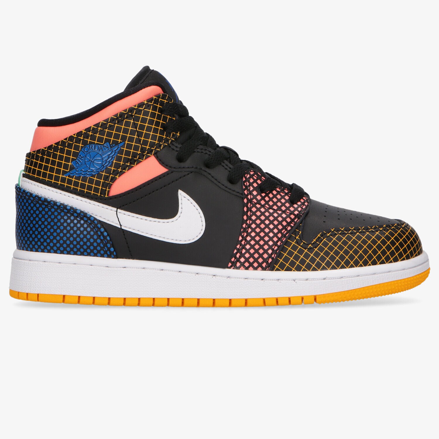 Buty sneakersy dla dzieci AIR JORDAN 1 MID MMD DC4092-001 MULTICOLOR