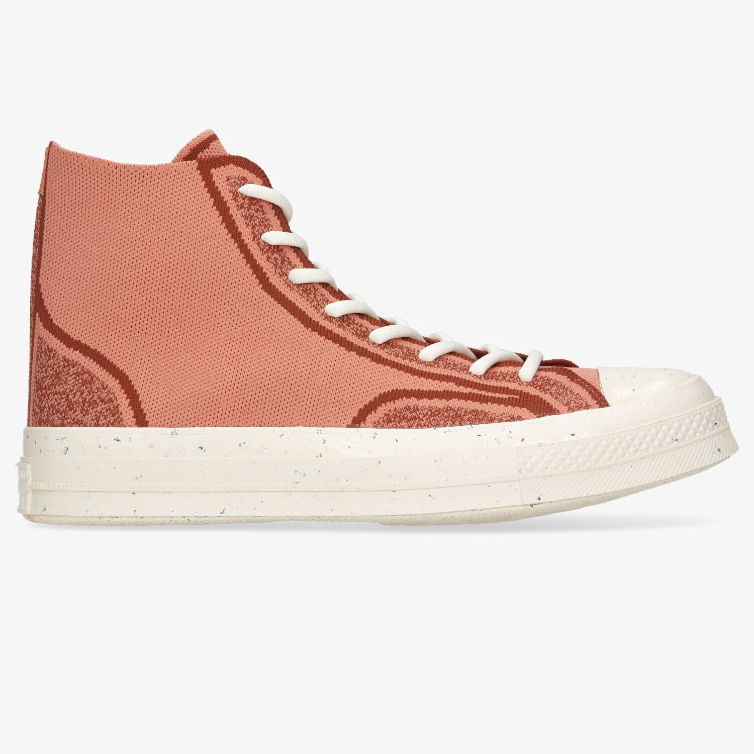 Buty sneakersy męskie CONVERSE CHUCK 70 (KNIT UPPER-COLD CEMENT) 171485C BRĄZOWY