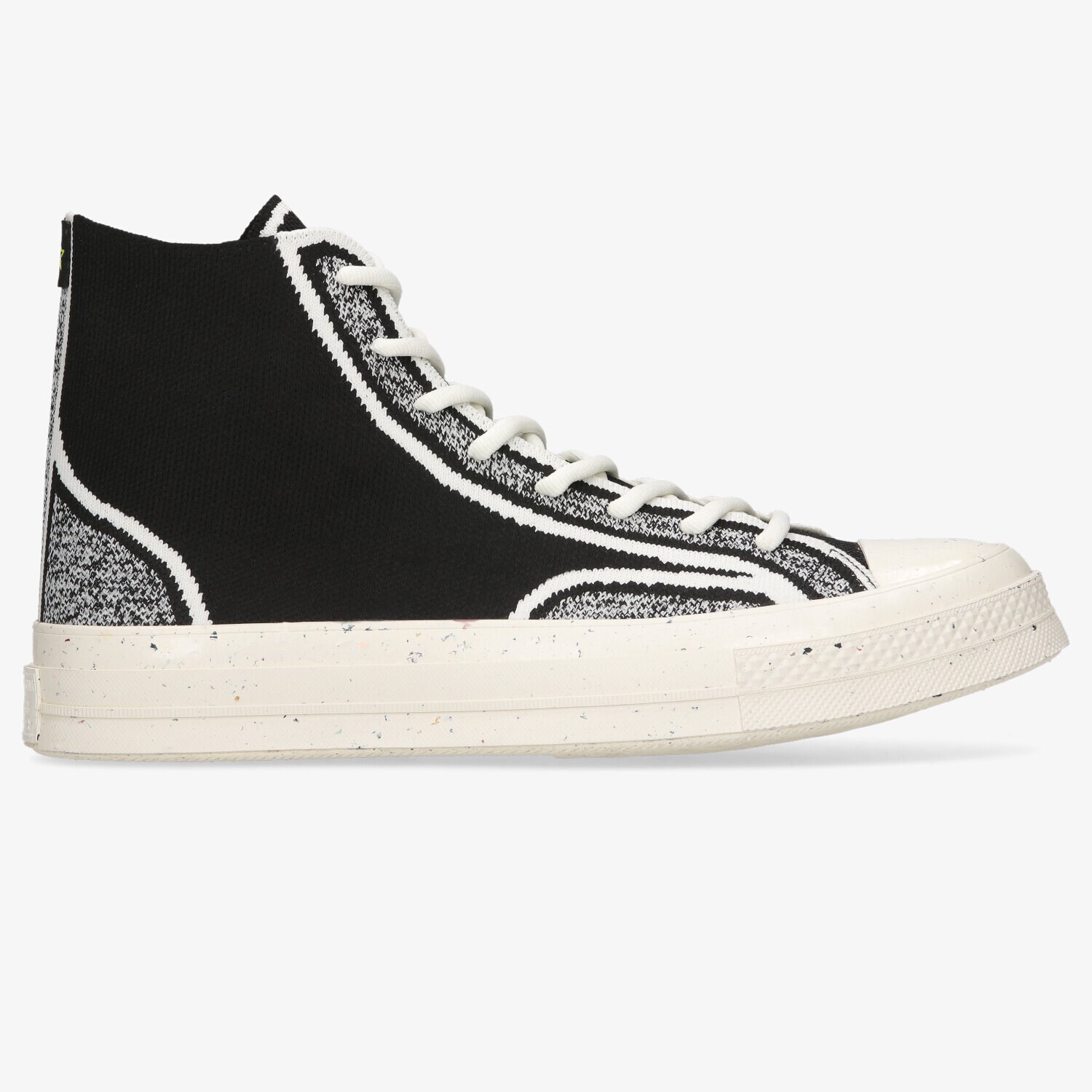 Buty sneakersy męskie CONVERSE CHUCK 70 (KNIT UPPER-COLD CEMENT) 171486C CZARNY