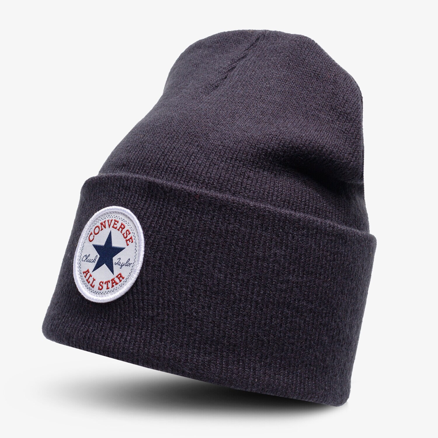 Czapka zimowa dla dzieci CONVERSE CZAPKA ZIMOWA TALL CHUCK PATCH BEANIE 10019012-A01 CZARNY