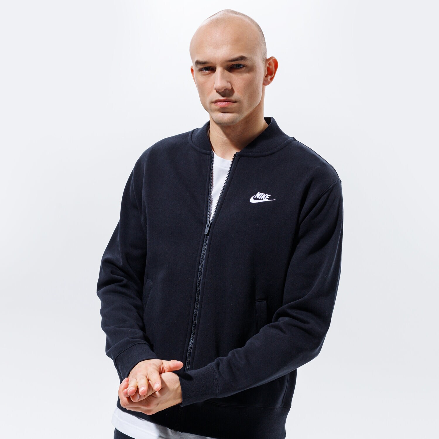 Bluza męska NIKE BLUZA ROZPINANA SPORTSWEAR CLUB FLEECE BV2686-010 CZARNY