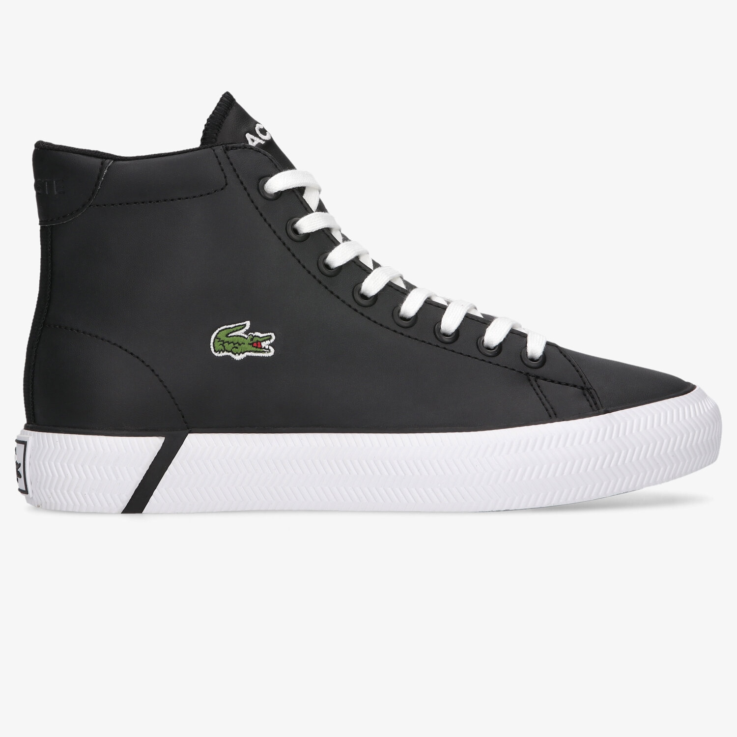 Buty sneakersy dla dzieci LACOSTE GRIPSHOT MID 0121 1 CUJ 742CUJ0002312 CZARNY