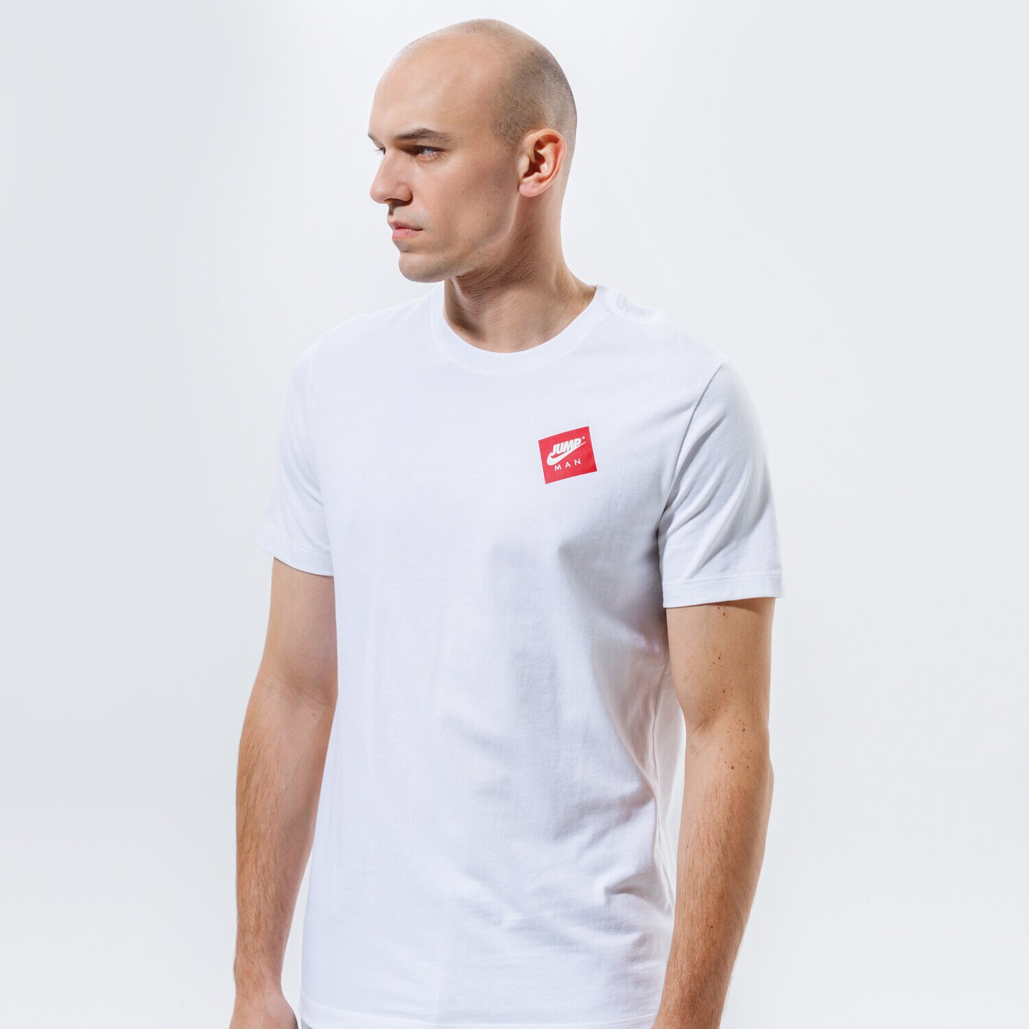 Koszulka, t-shirt sportowy męski JORDAN T-SHIRT JUMPMAN CLASSICS DC9357-100 BIAŁY