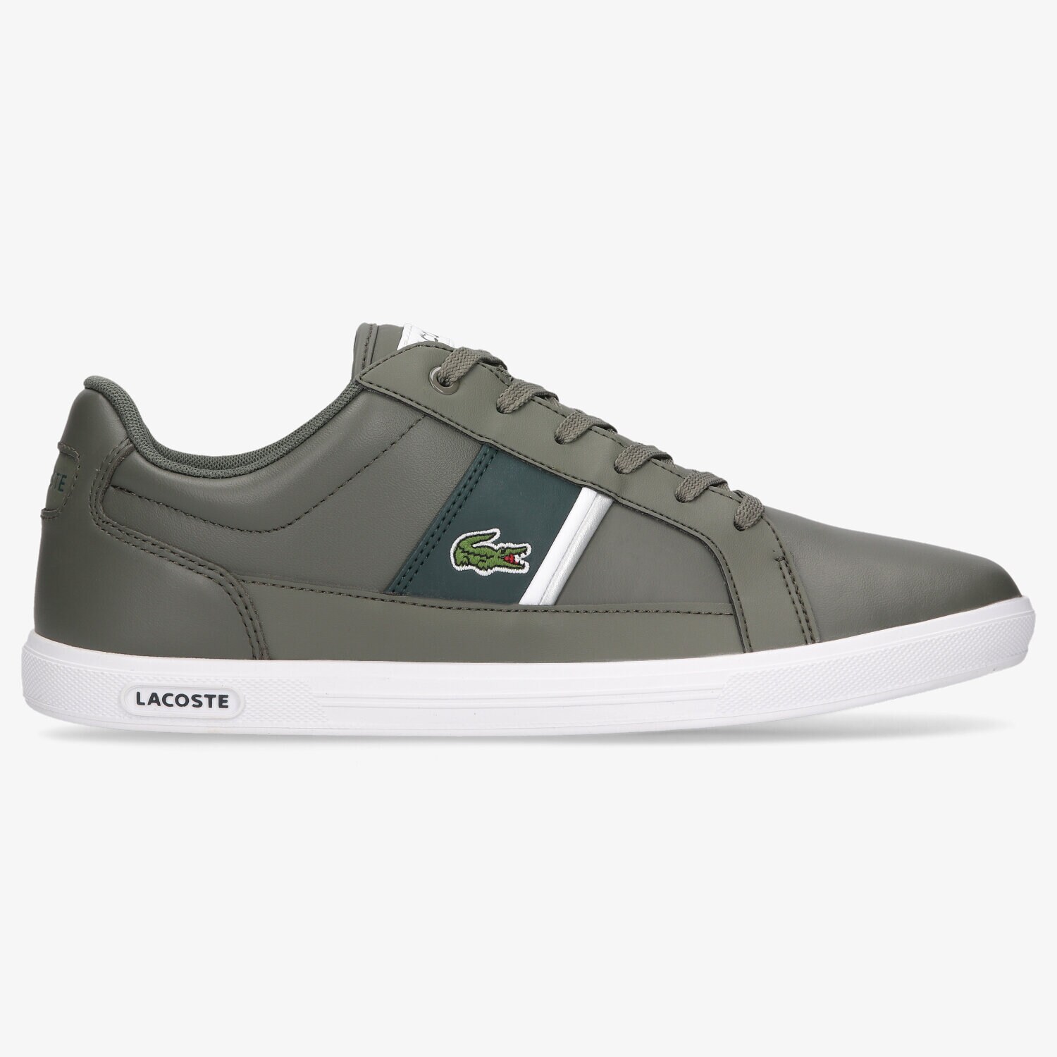 Buty sneakersy męskie LACOSTE EUROPA 0121 1 SMA 742SMA0010255 ZIELONY