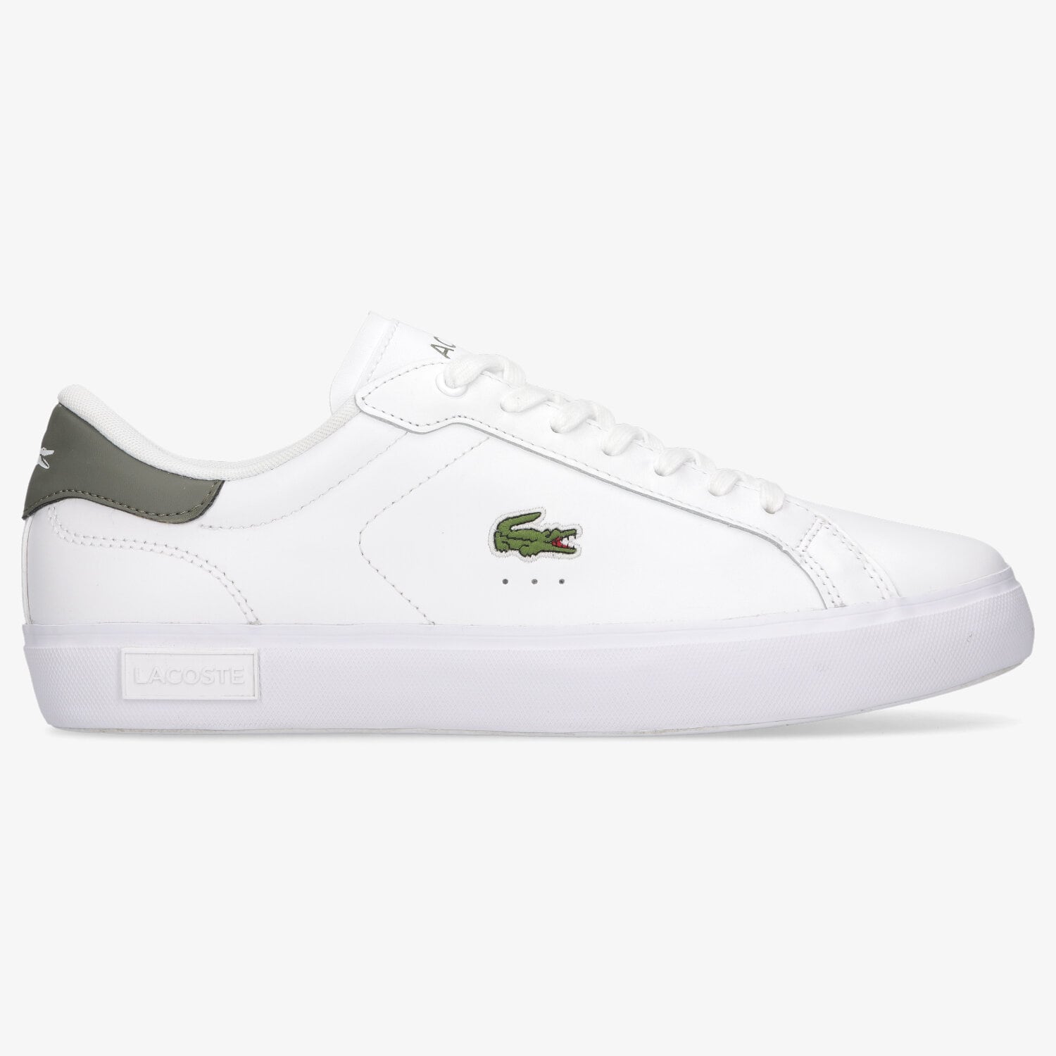 Buty sneakersy męskie LACOSTE POWERCOURT 0121 1 SMA 742SMA00182H4 BIAŁY