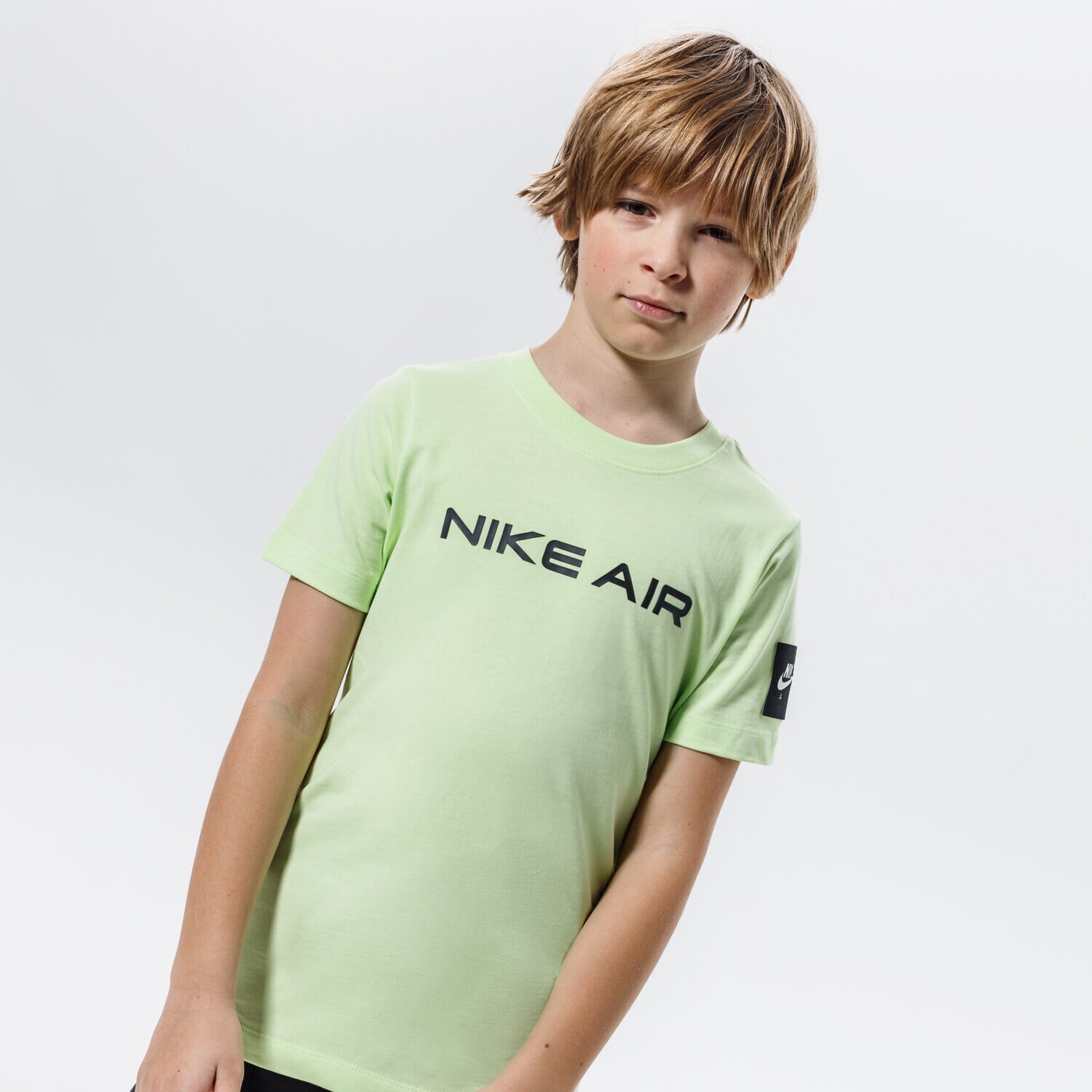 Koszulka, t-shirt dla dzieci NIKE T-SHIRT AIR BOY DC7631-383 ZIELONY