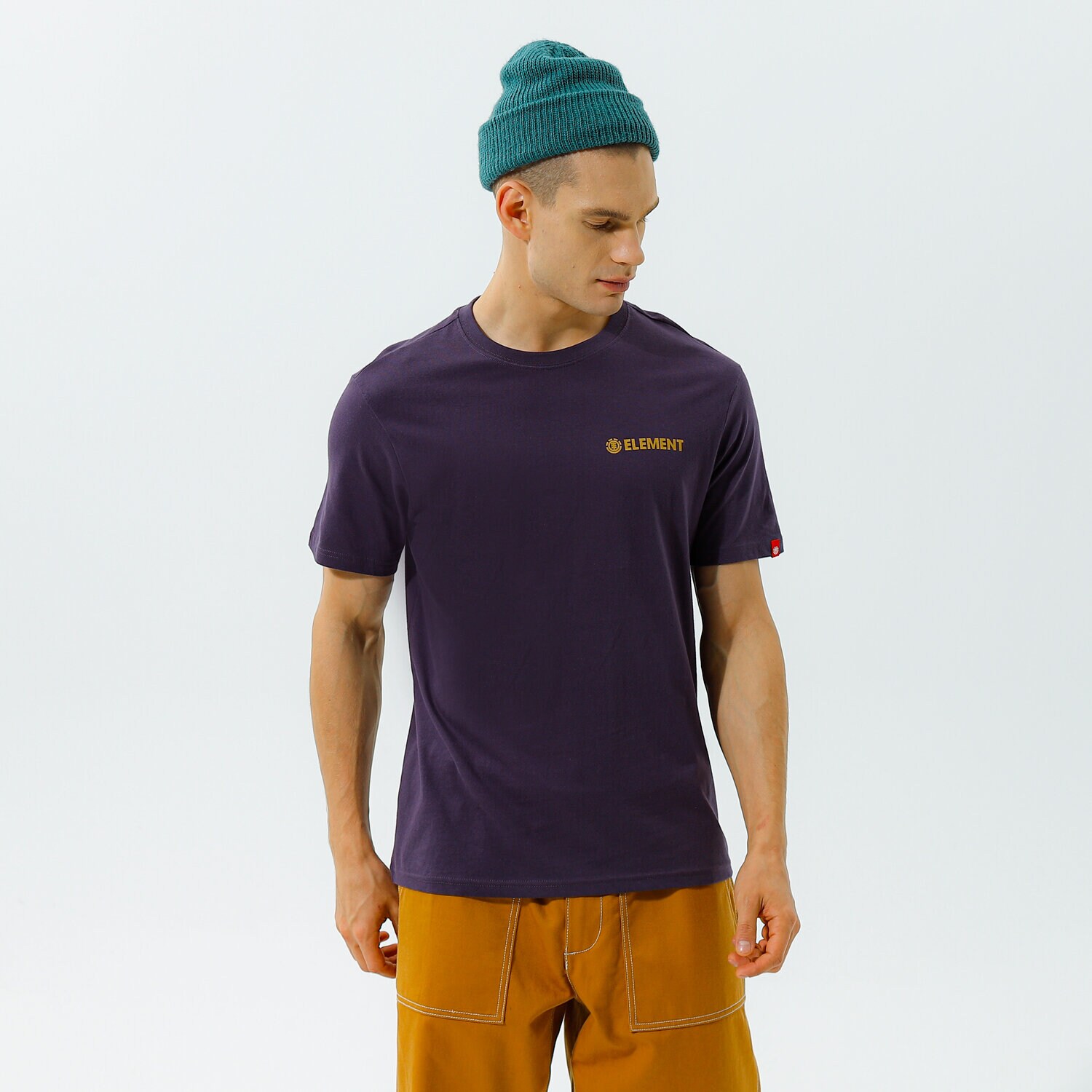 Koszulka, t-shirt sportowy męski ELEMENT T-SHIRT BLAZIN CHEST SS Z1SSI64778 GRANATOWY