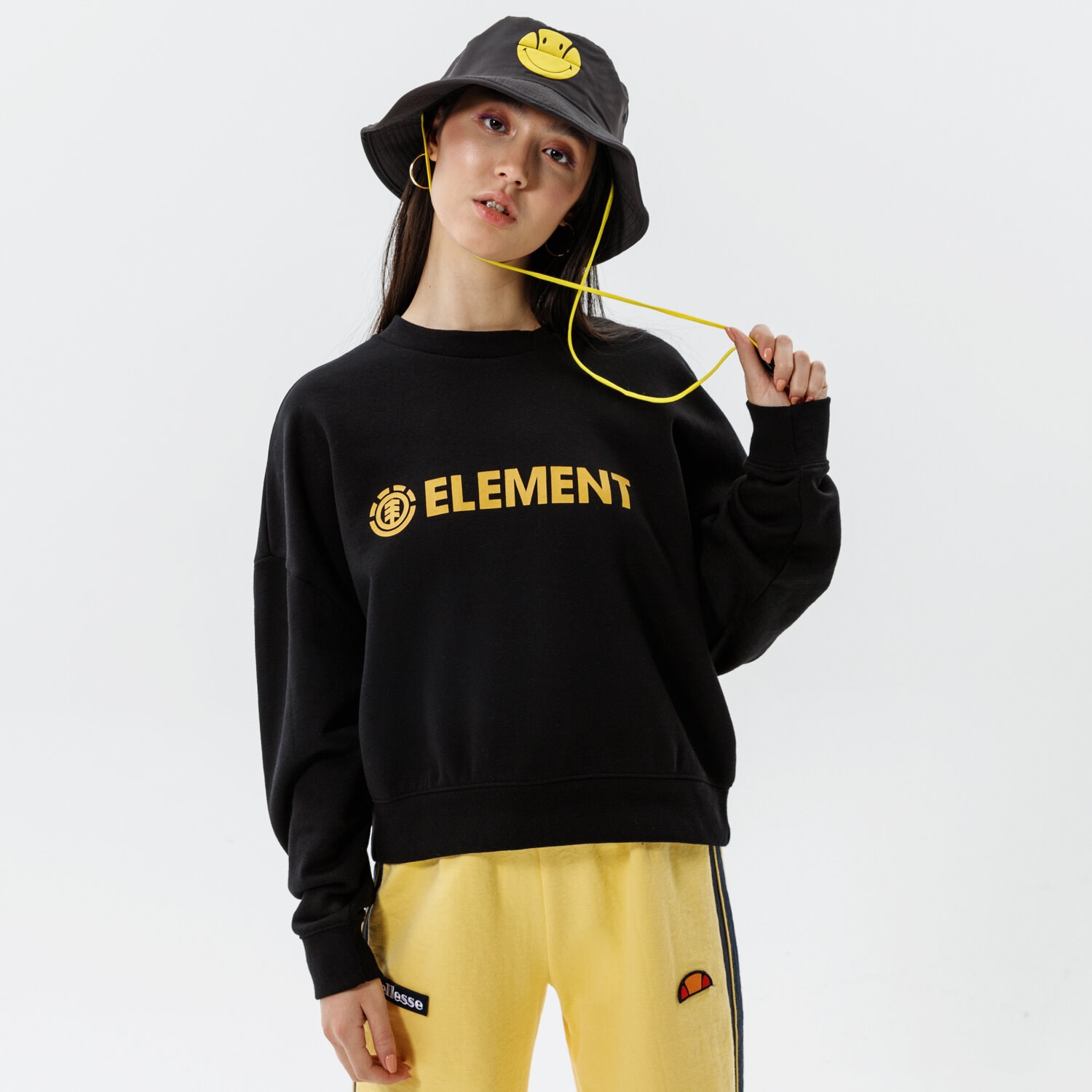 Bluza damska ELEMENT BLUZA LOGIC CREW W Z3CRB23732 CZARNY