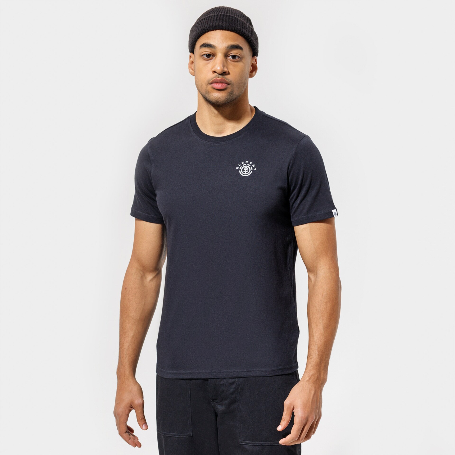 Koszulka, t-shirt sportowy męski ELEMENT T-SHIRT IVYHILL SS Z1SSP73732 CZARNY