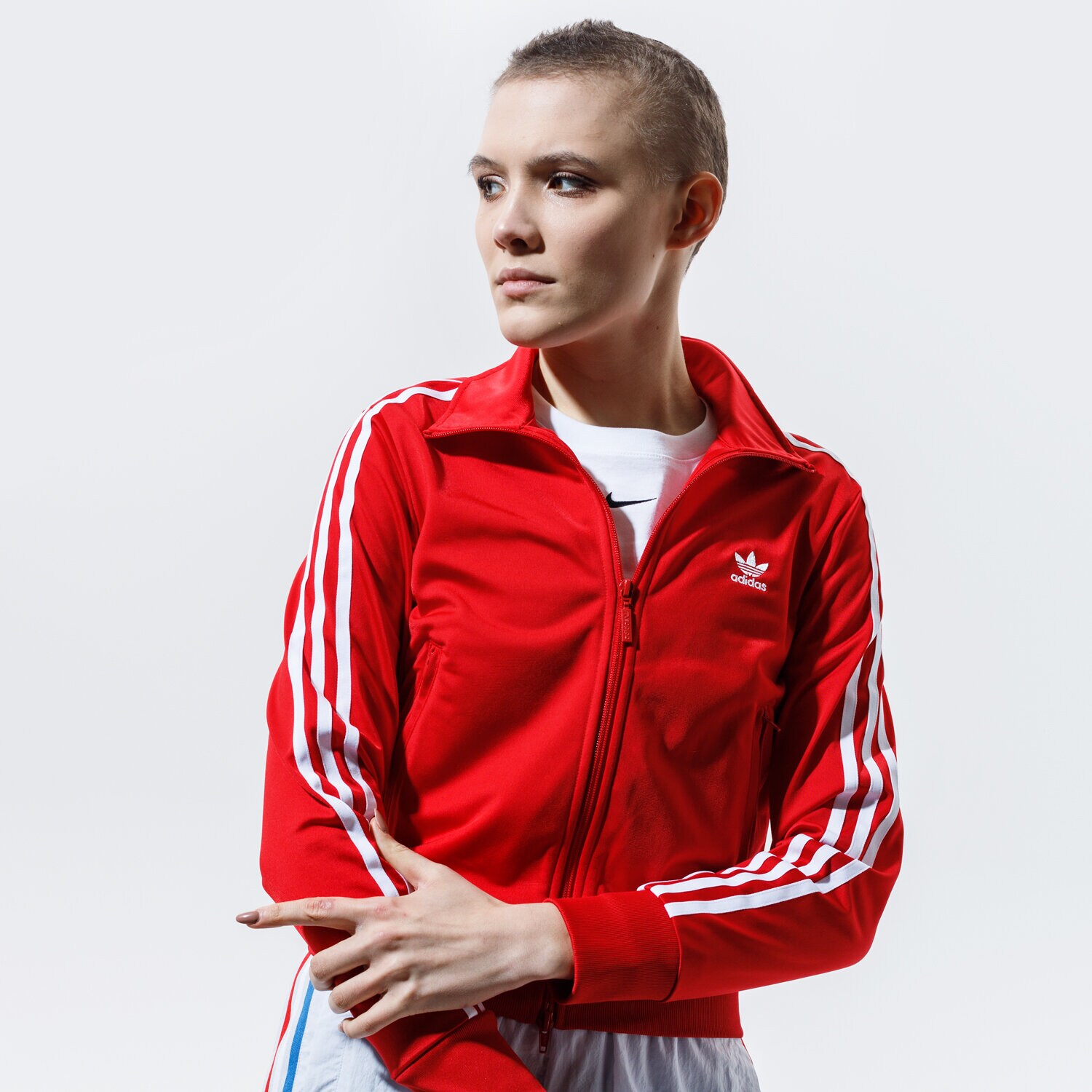 Bluza damska ADIDAS BLUZA ROZPINANA FIREBIRD TT PB GN2818 CZERWONY