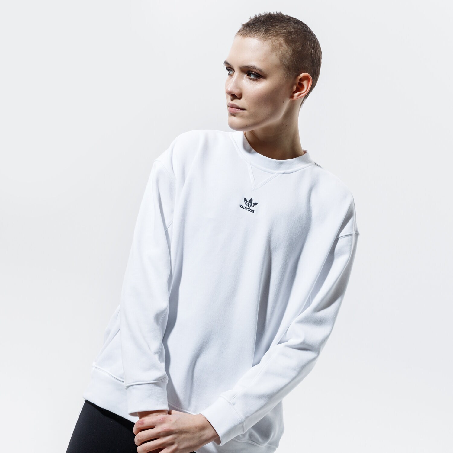 Bluza damska ADIDAS BLUZA SWEATSHIRT H45584 BIAŁY