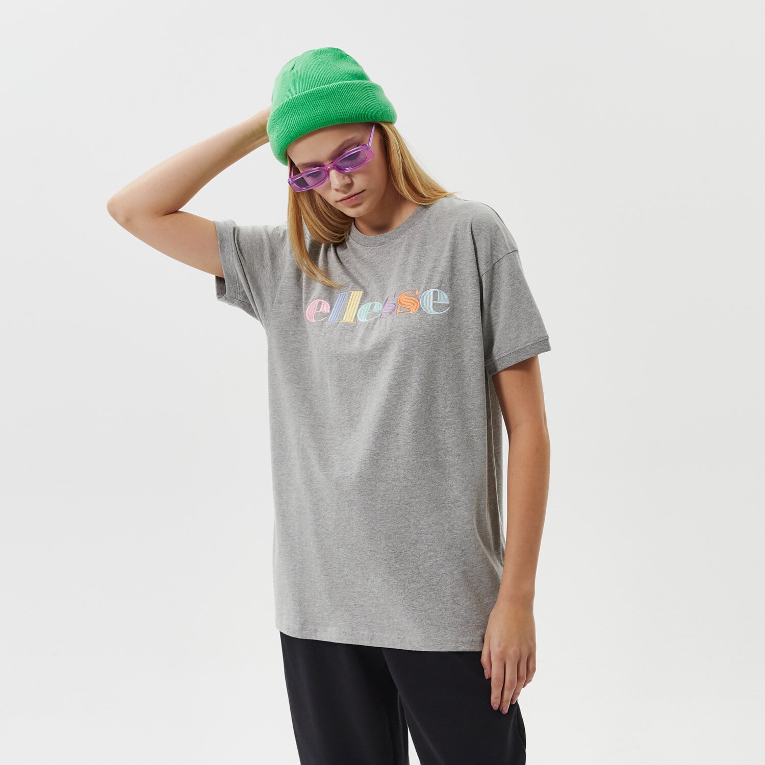 Koszulka, t-shirt damski ELLESSE T-SHIRT CHANGLING TEE GREY MRL SGK10741112 SZARY