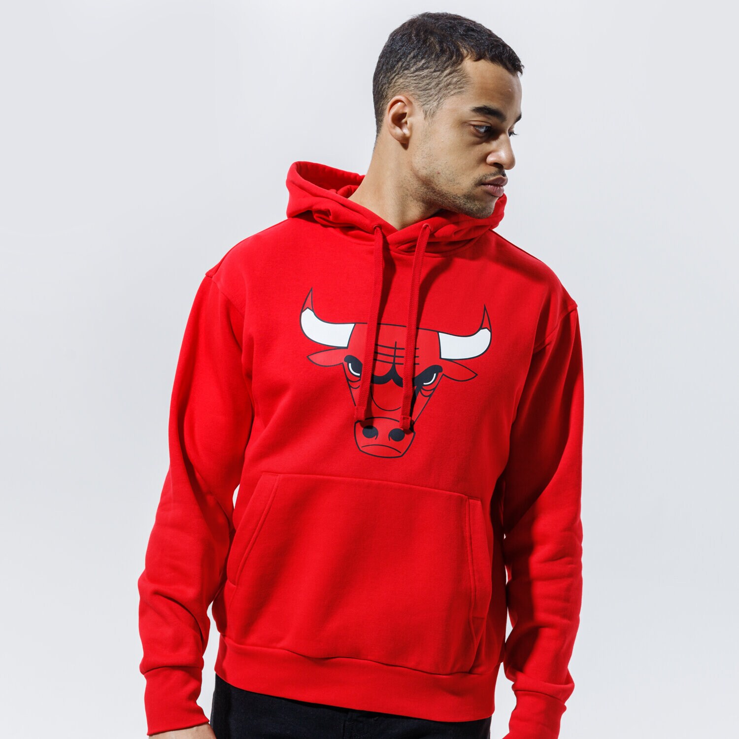 Bluza męska NIKE BLUZA Z KAPTUREM CHICAGO BULLS ESSENTIAL NBA CN1191-657 CZERWONY