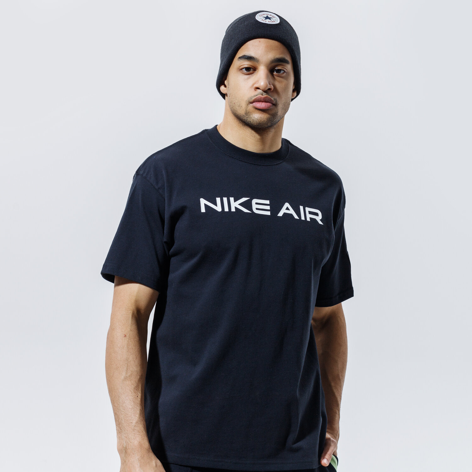 Koszulka, t-shirt sportowy męski NIKE T-SHIRT AIR DA0304-010 CZARNY