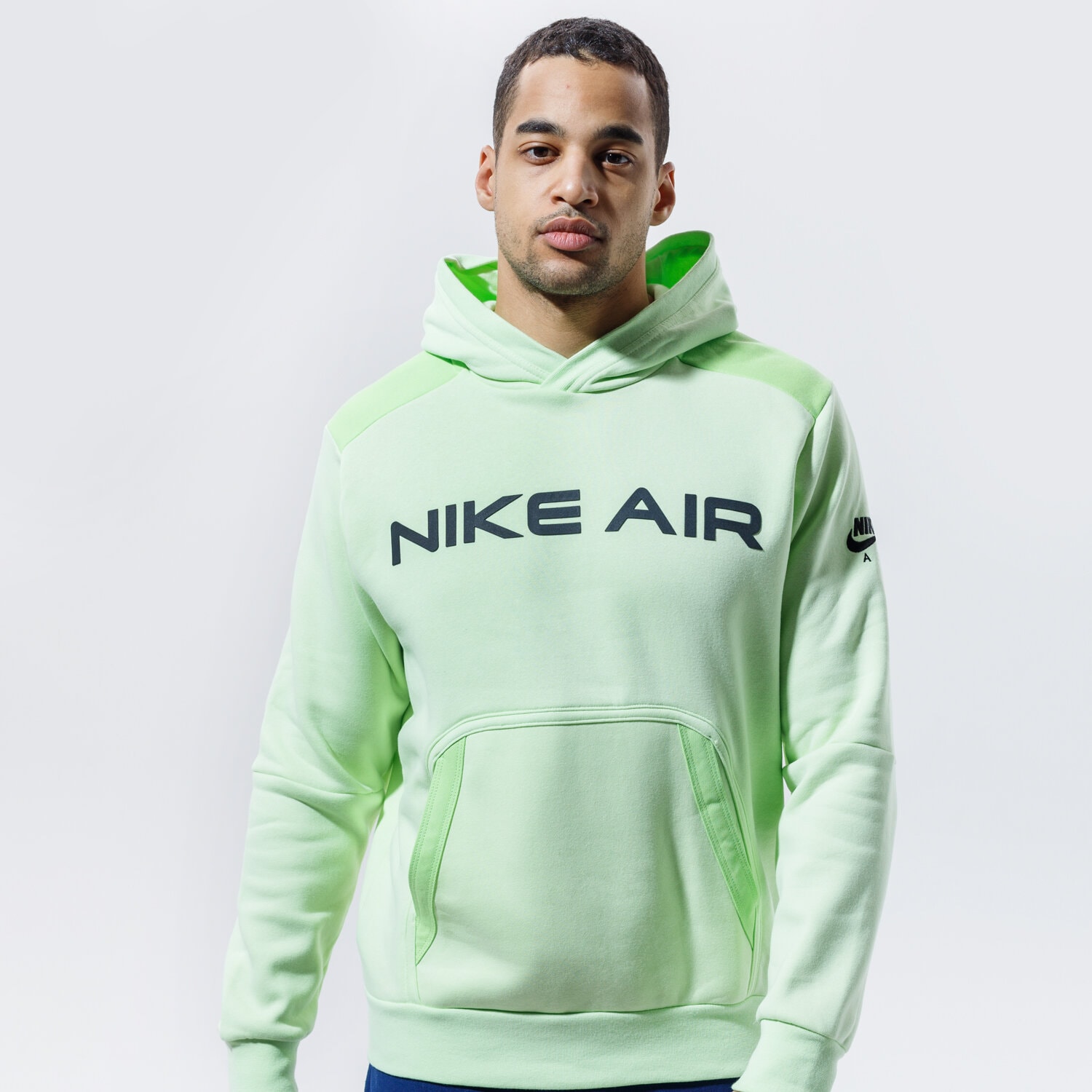 Bluza męska NIKE BLUZA Z KAPTUREM AIR DA0212-383 ZIELONY