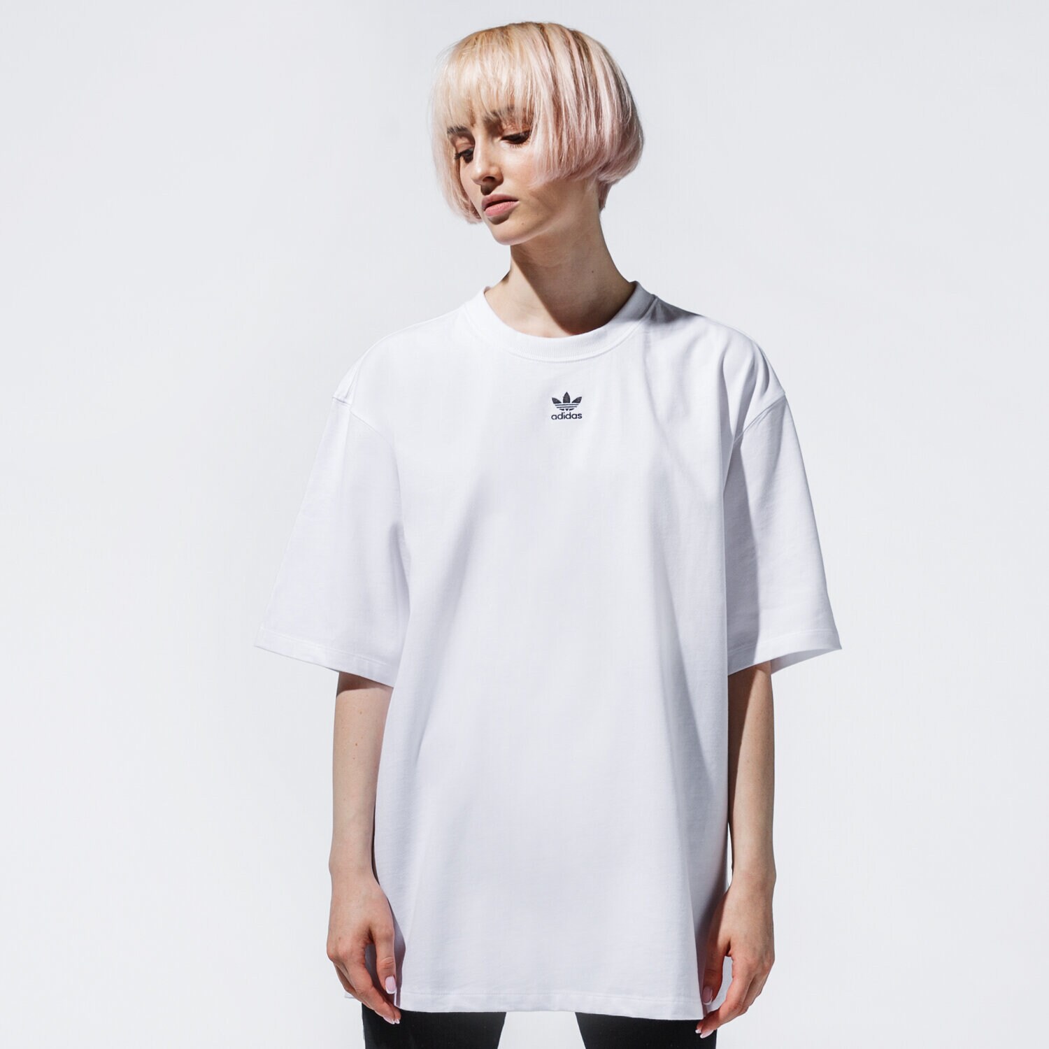 Koszulka, t-shirt damski ADIDAS T-SHIRT TEE #H45578 BIAŁY