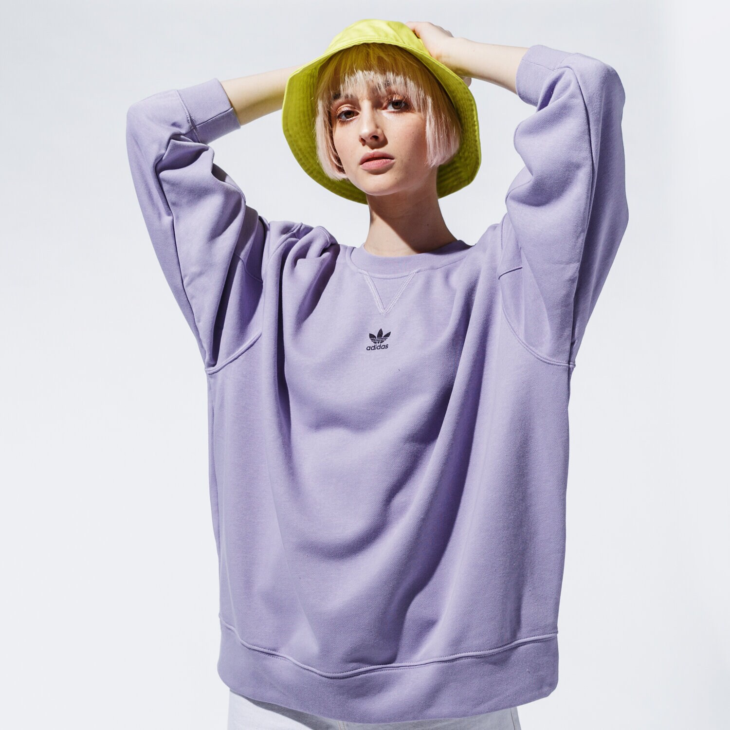 Bluza damska ADIDAS BLUZA SWEATSHIRT GN4768 FIOLETOWY