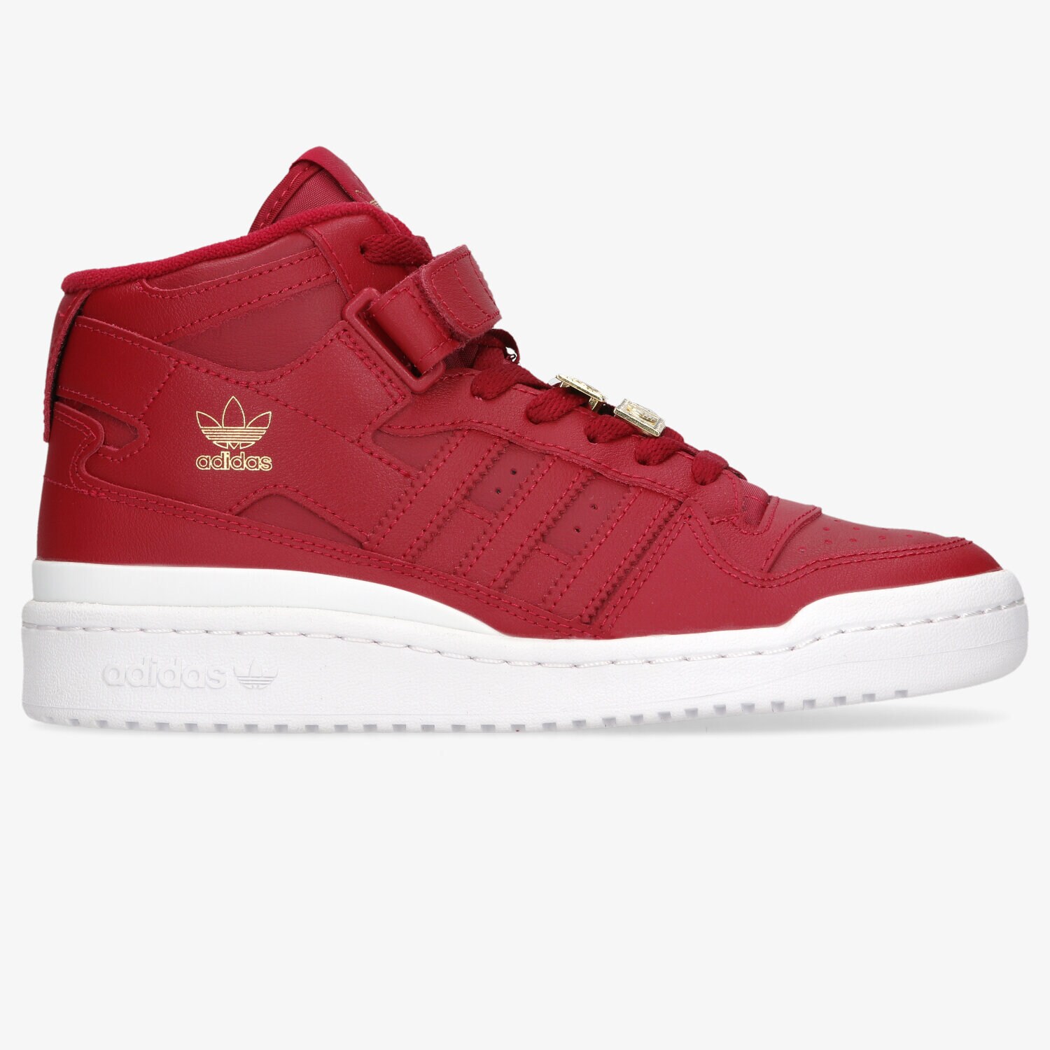 Buty sneakersy damskie ADIDAS FORUM MID W GZ8602 BORDOWY