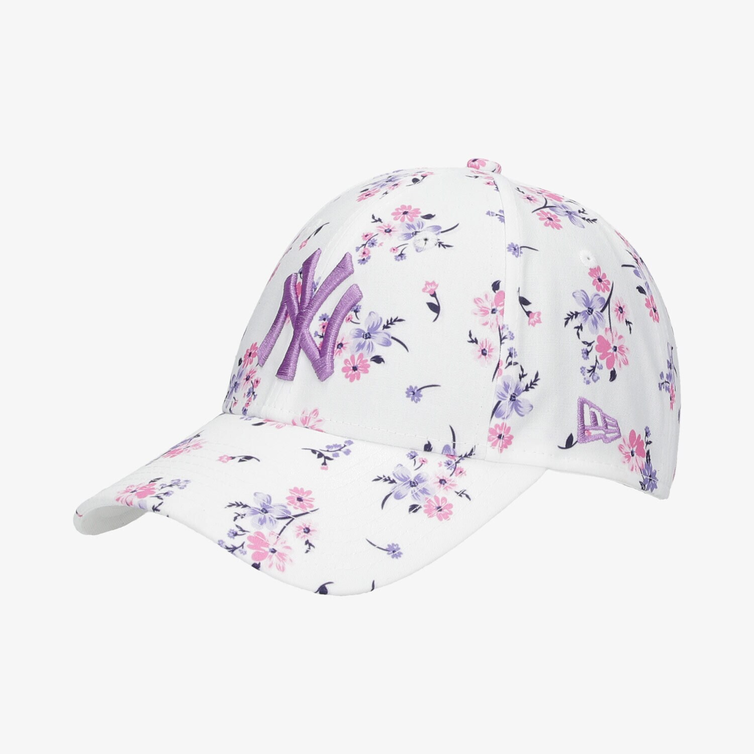 Czapka z daszkiem dla dzieci NEW ERA CZAPKA WMNS FLORAL 9FORTY NEYYAN WHI 60112730 BIAŁY