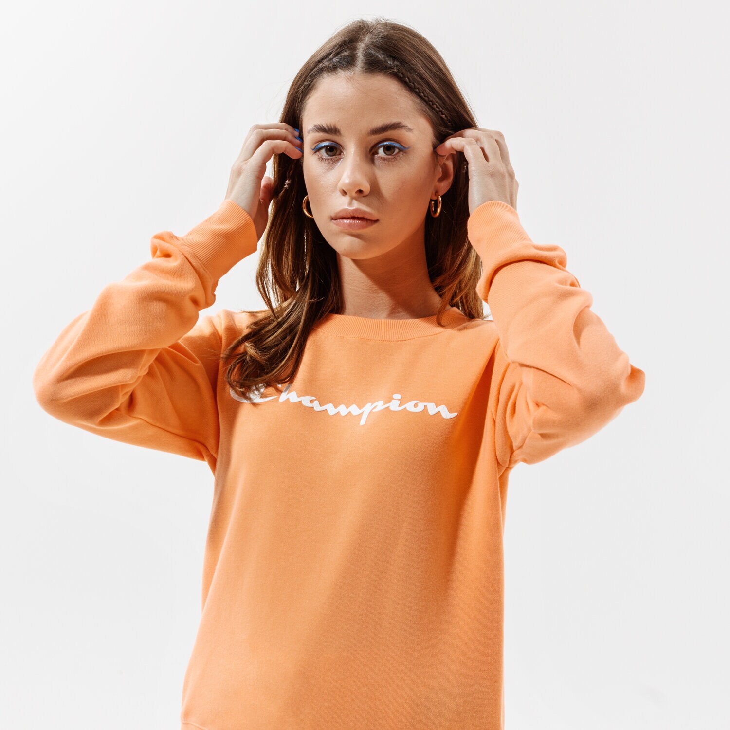 Bluza damska CHAMPION BLUZA CREWNECK SWEATSHIRT 112585PS122 POMARAŃCZOWY