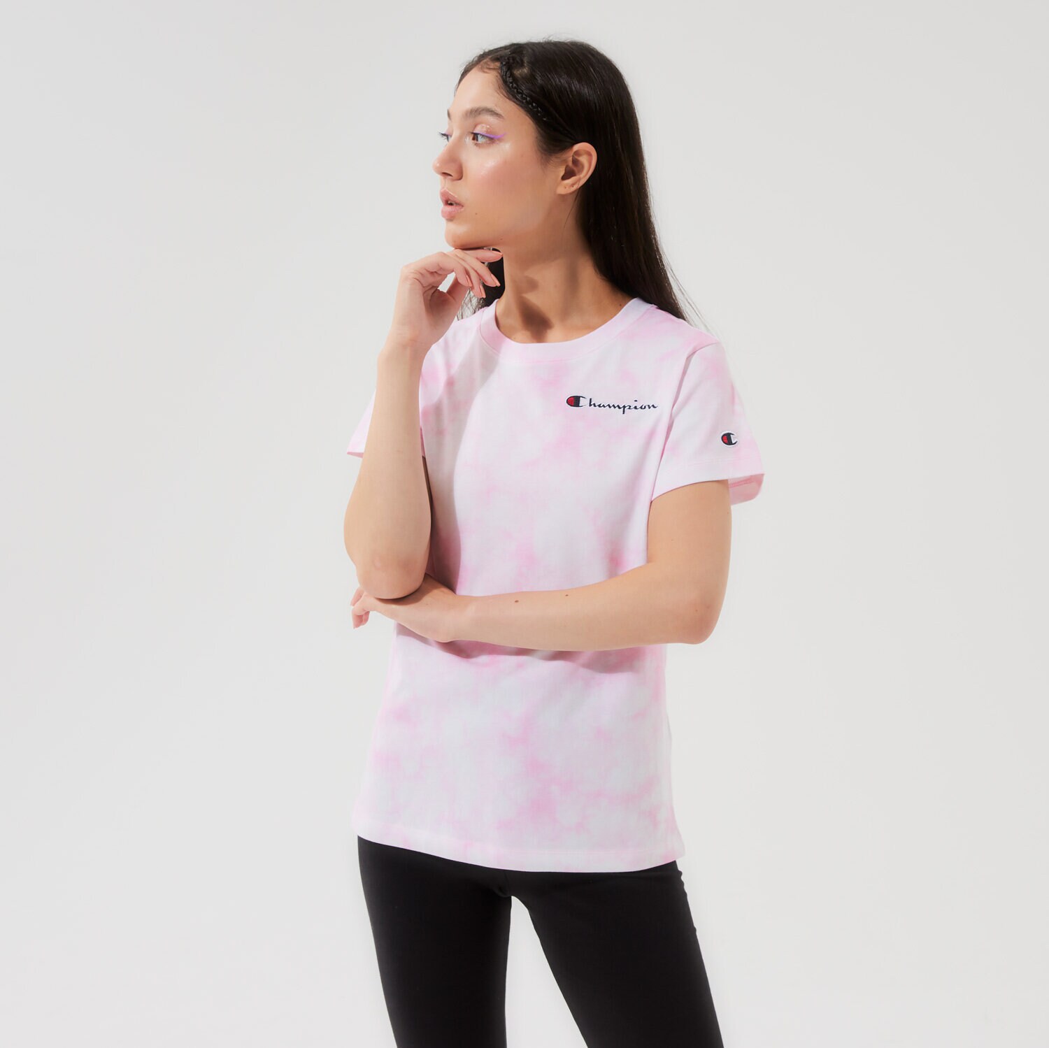 Koszulka, t-shirt damski CHAMPION T-SHIRT CREWNECK T-SHIRT 113939WL005 MULTICOLOR