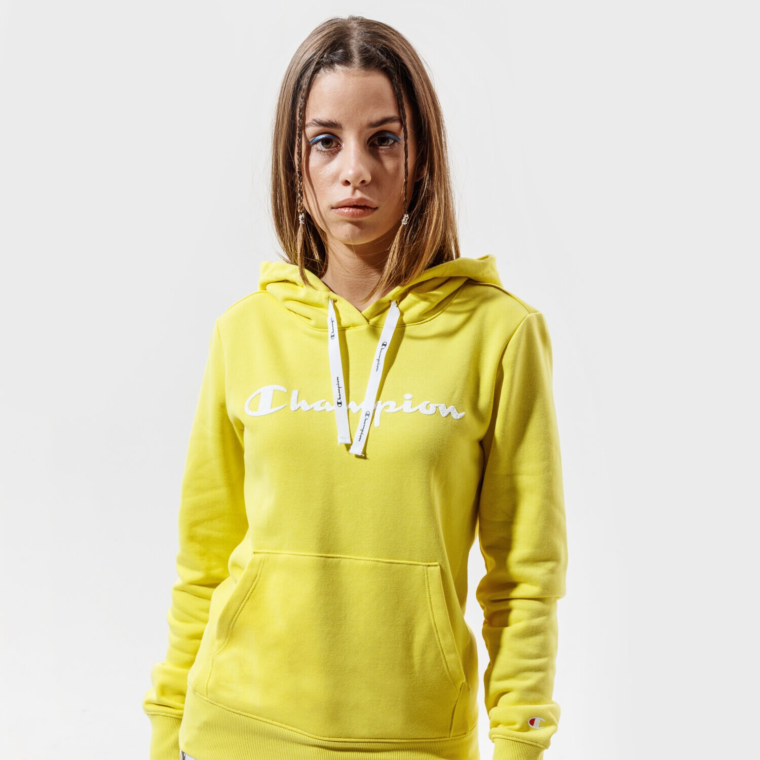 Bluza damska CHAMPION BLUZA Z KAPTUREM HOODED SWEATSHIRT 112580YS021 ŻÓŁTY