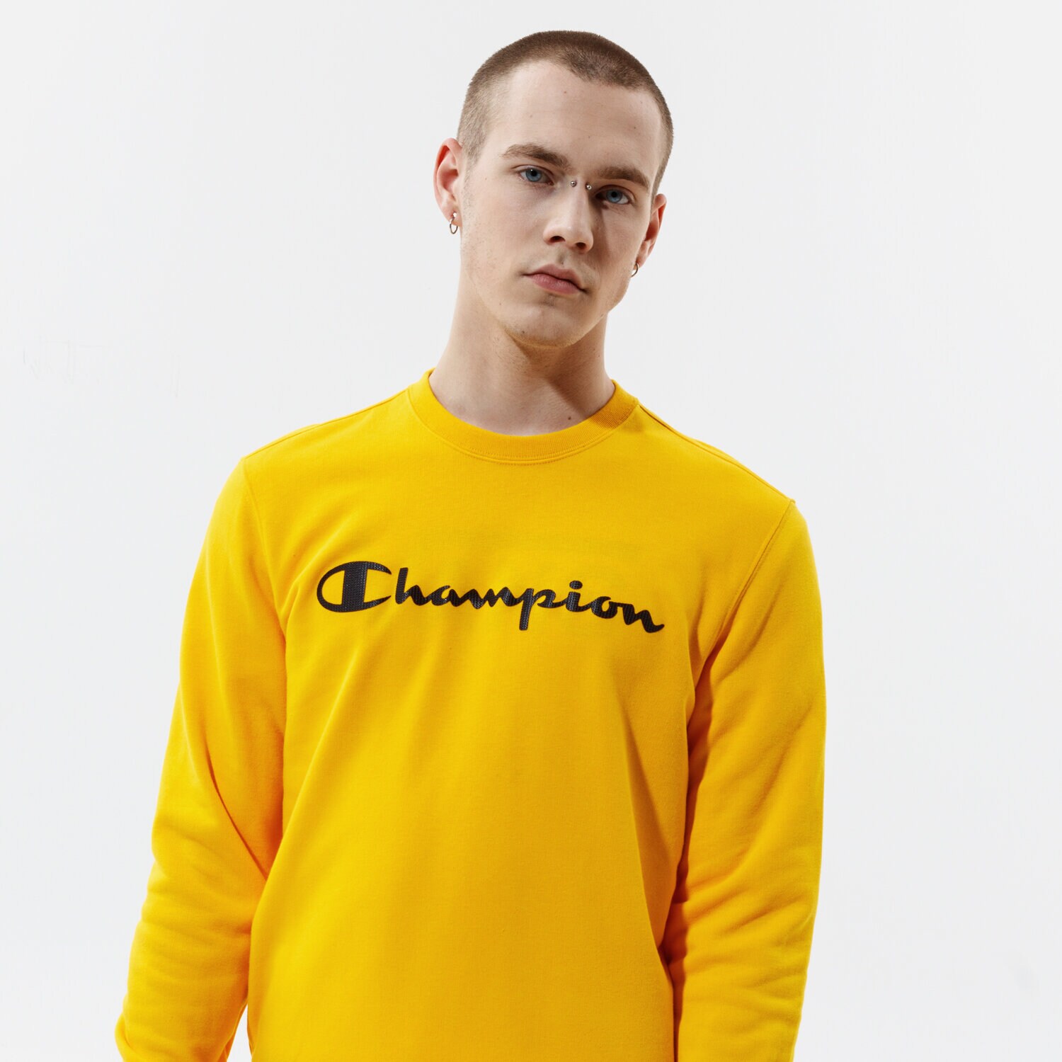 Bluza męska CHAMPION BLUZA CREWNECK SWEATSHIRT 214140YS058 ŻÓŁTY