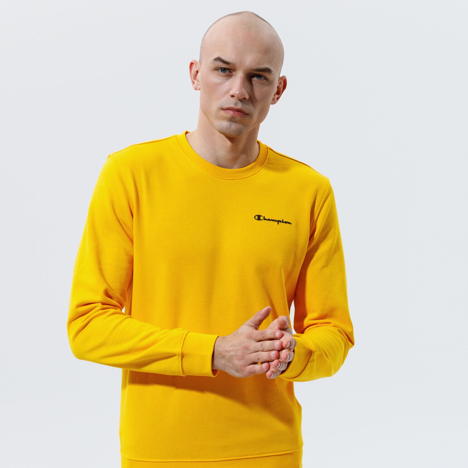 Bluza męska CHAMPION BLUZA CREWNECK SWEATSHIRT 214151YS058 ŻÓŁTY