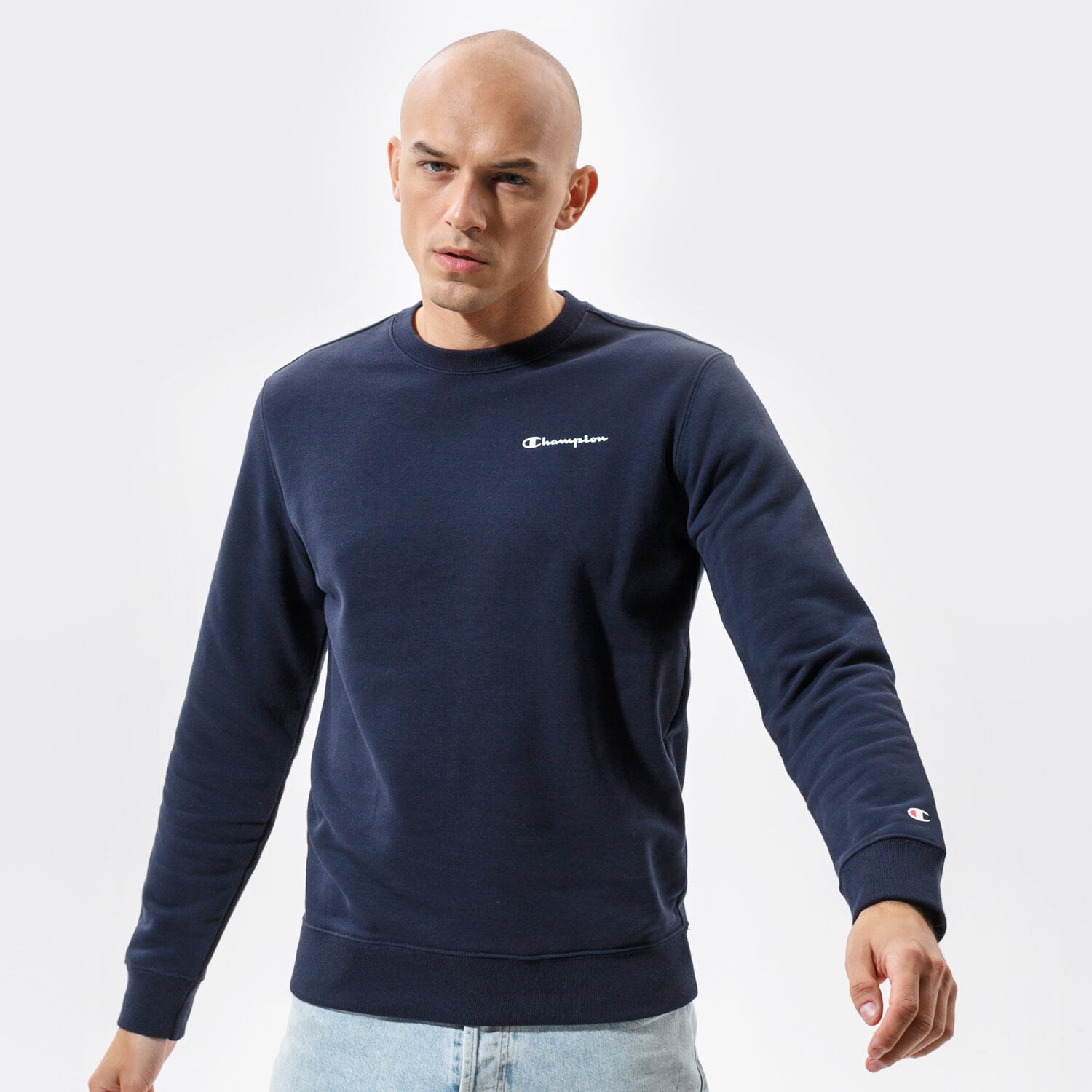Bluza męska CHAMPION BLUZA CREWNECK SWEATSHIRT 214151BS501 GRANATOWY
